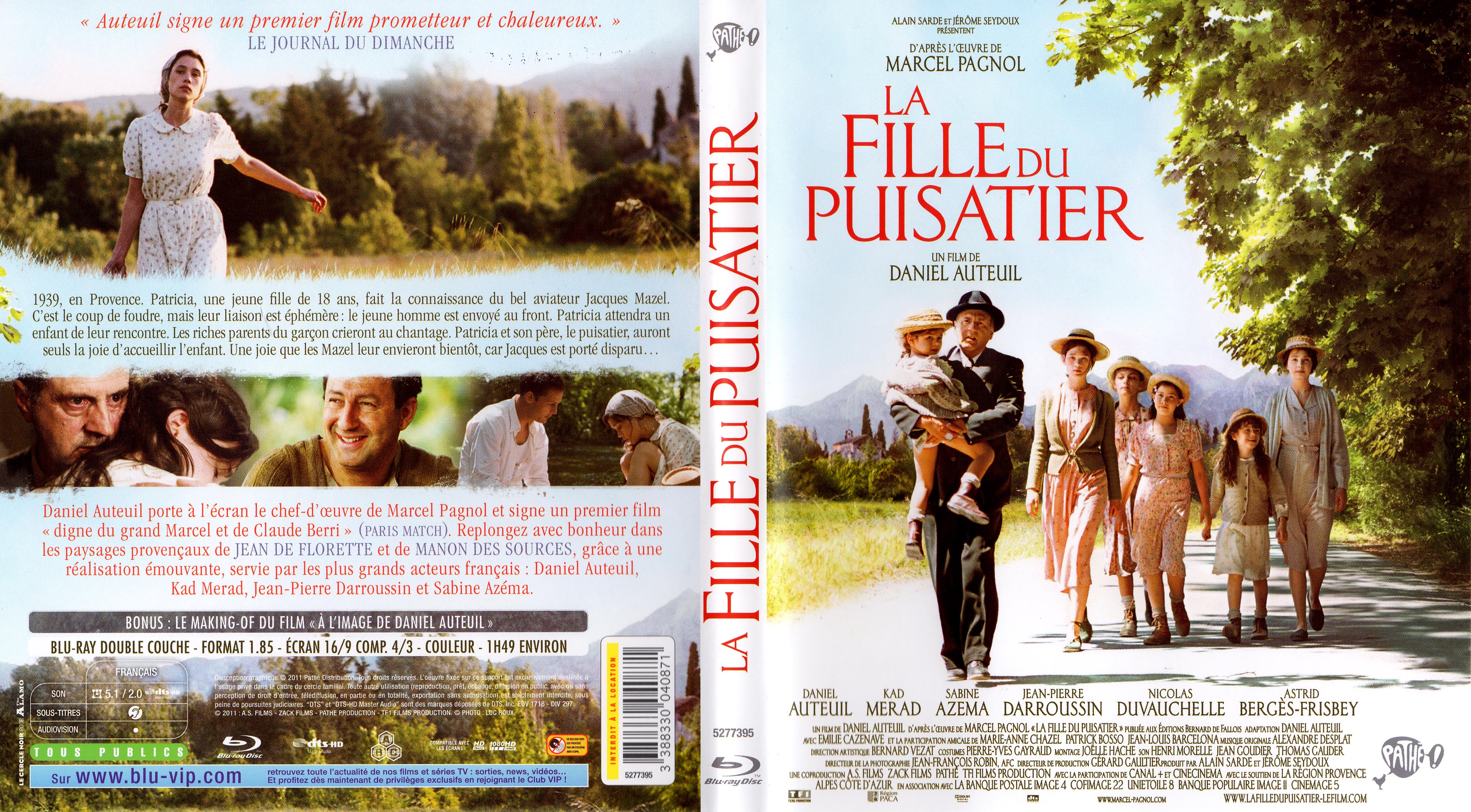 Jaquette DVD La fille du puisatier (2011) (BLU-RAY)