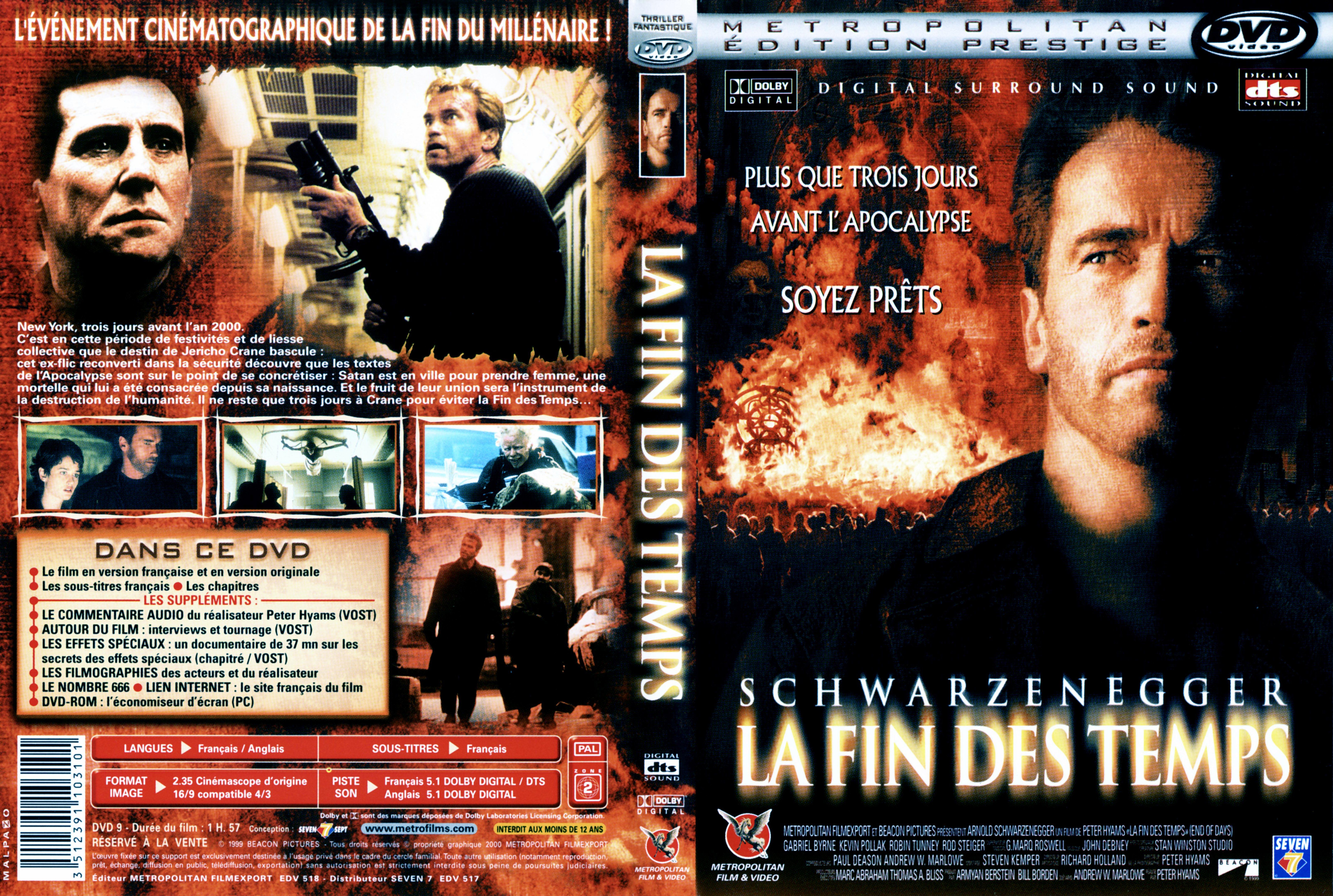 Jaquette DVD La fin des temps