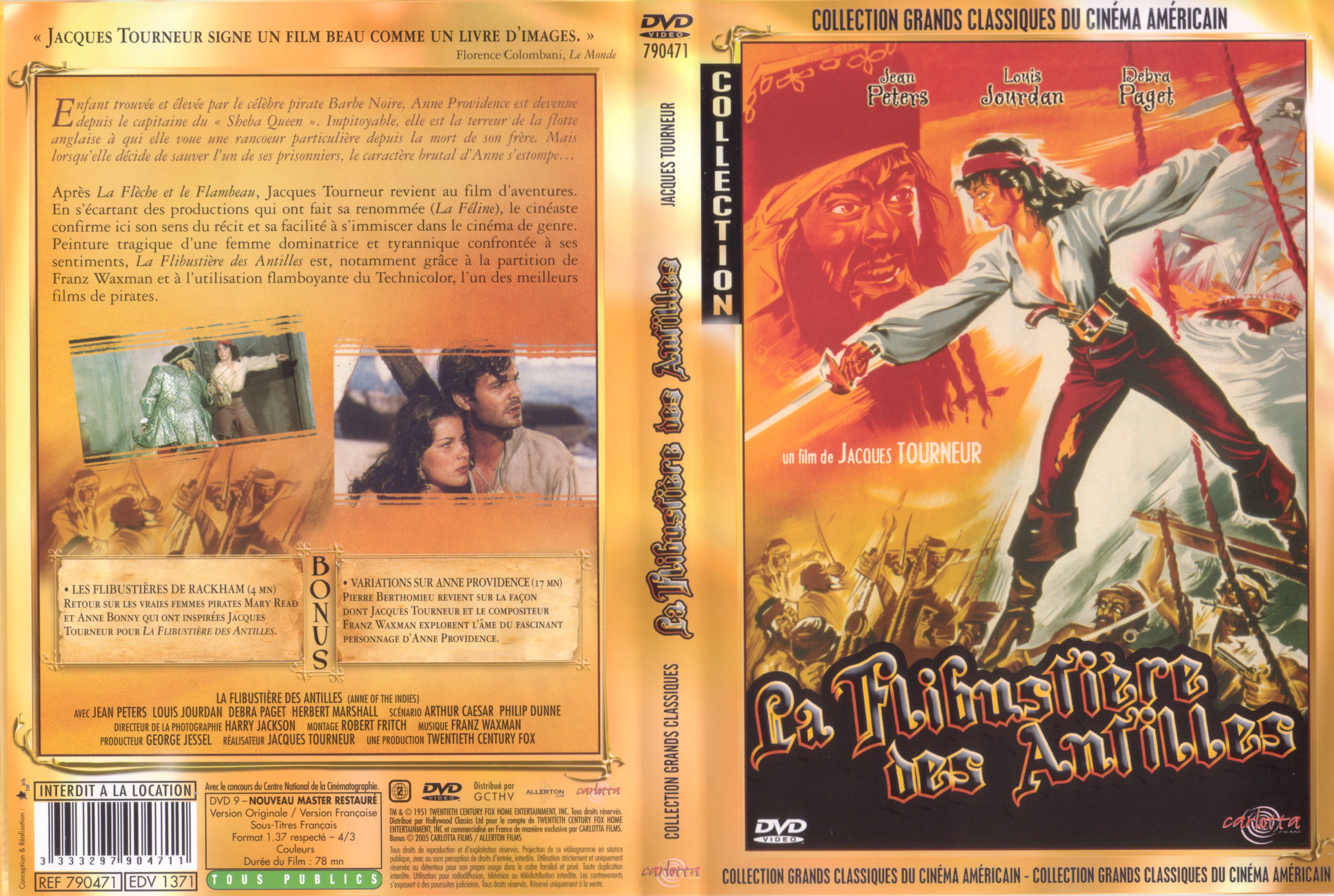 Jaquette DVD La flibustiere des Antilles