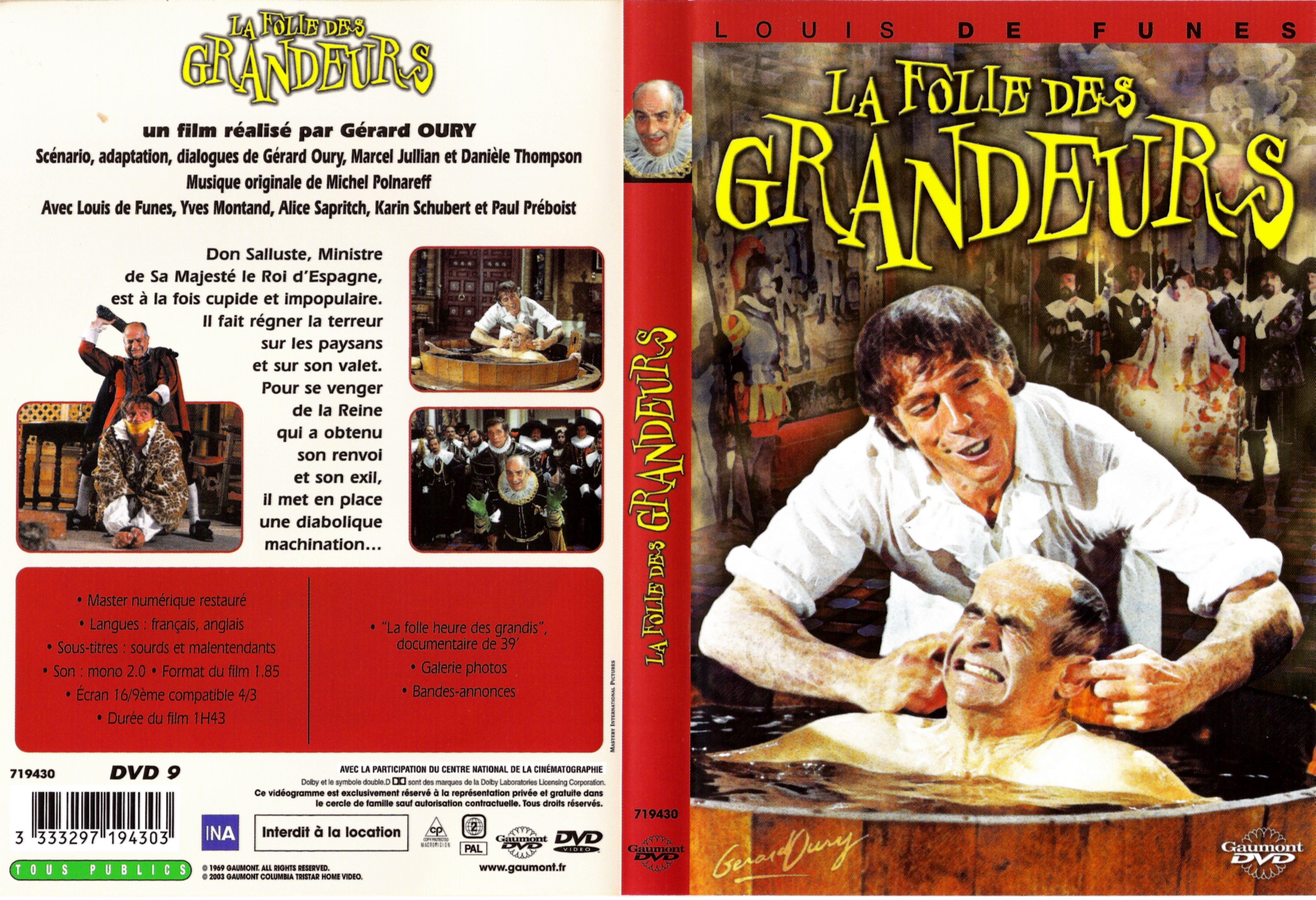 Jaquette DVD La folie des grandeurs