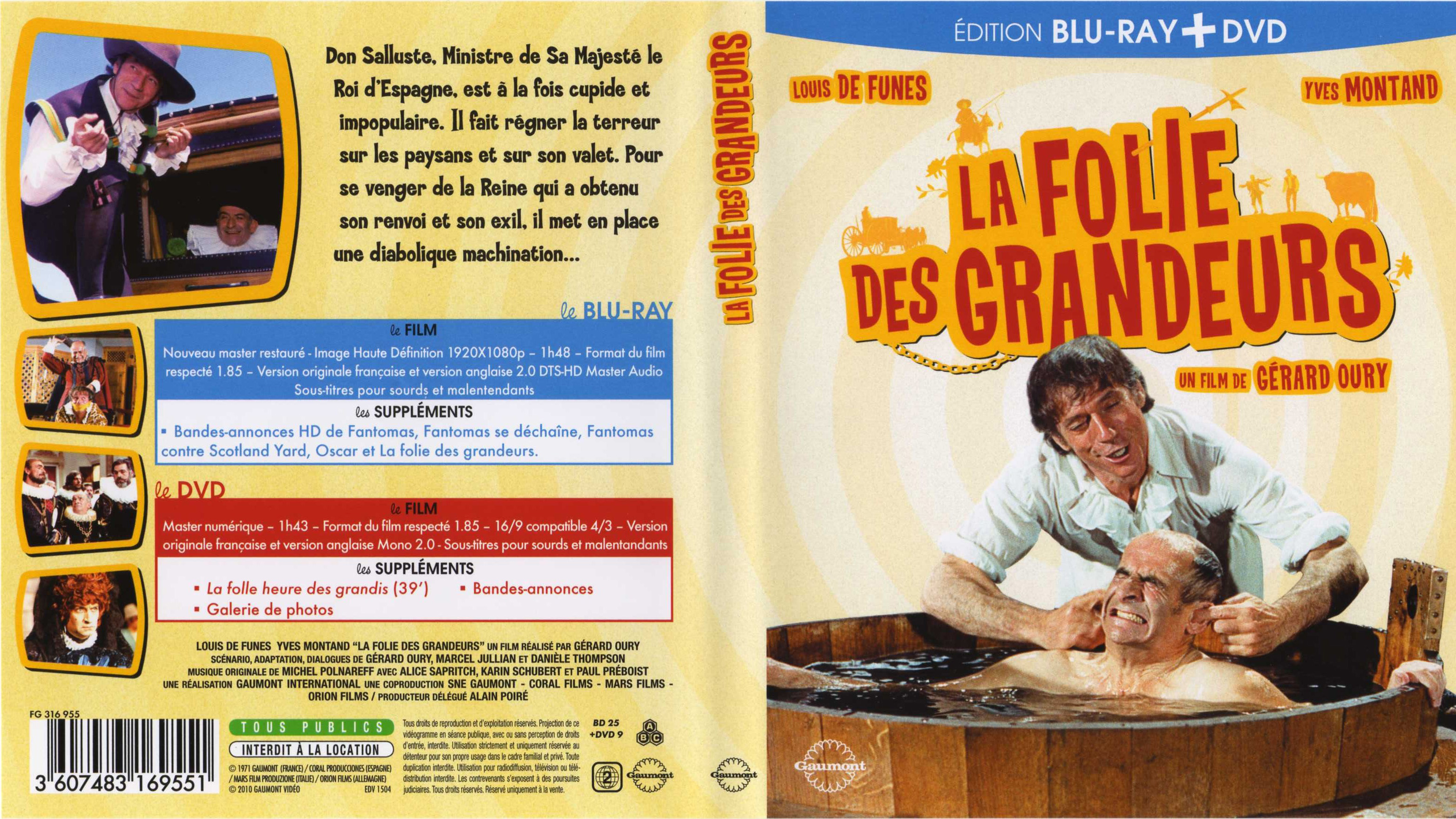 Jaquette DVD La folie des grandeurs (BLU-RAY)