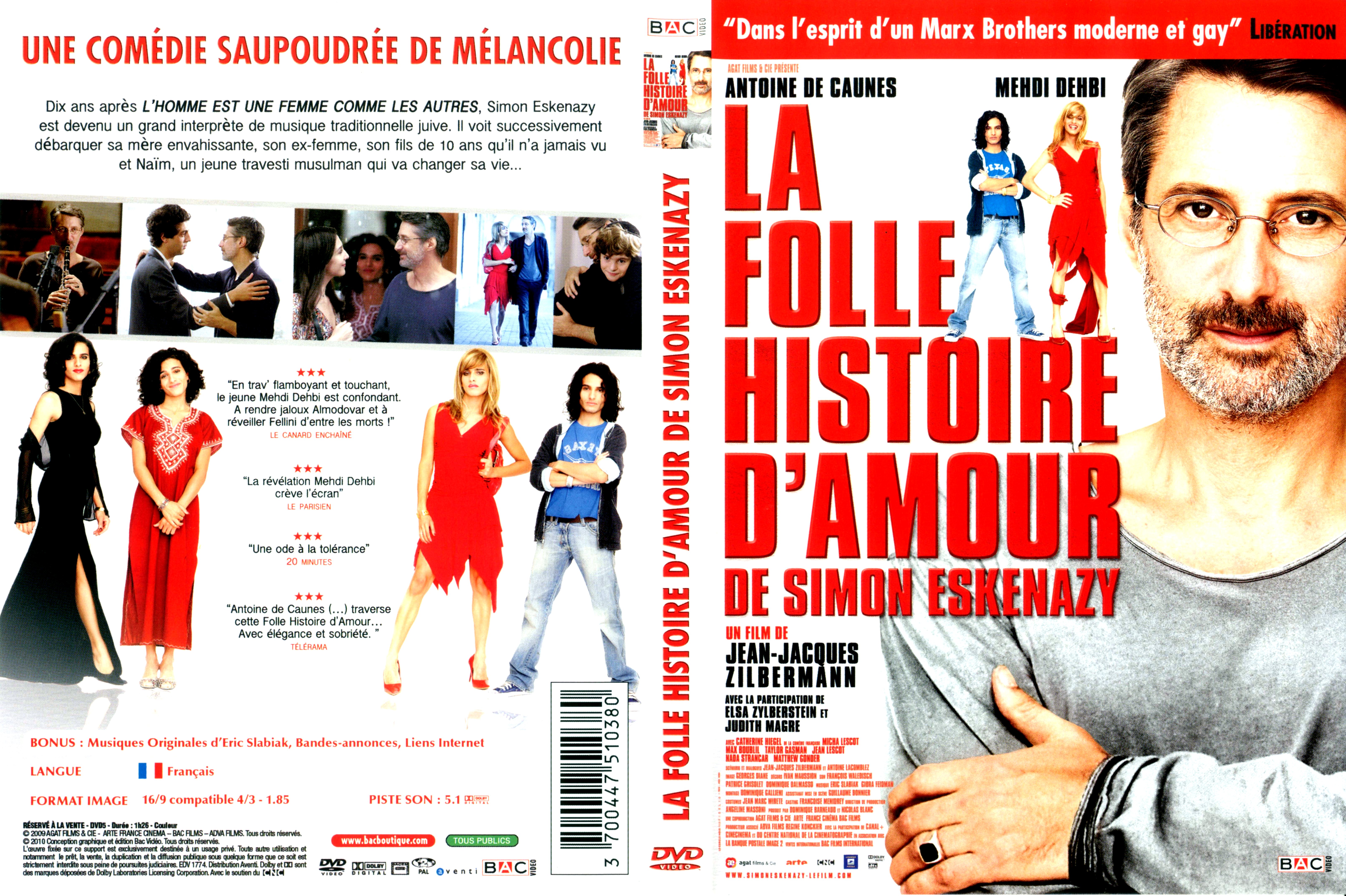 Jaquette DVD La folle histoire d