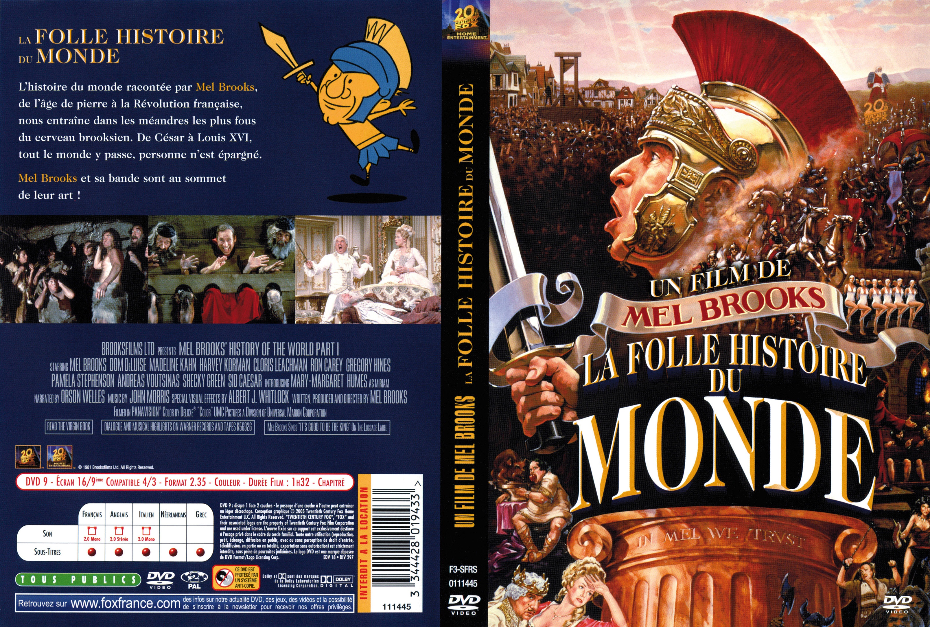 Jaquette DVD La folle histoire du monde