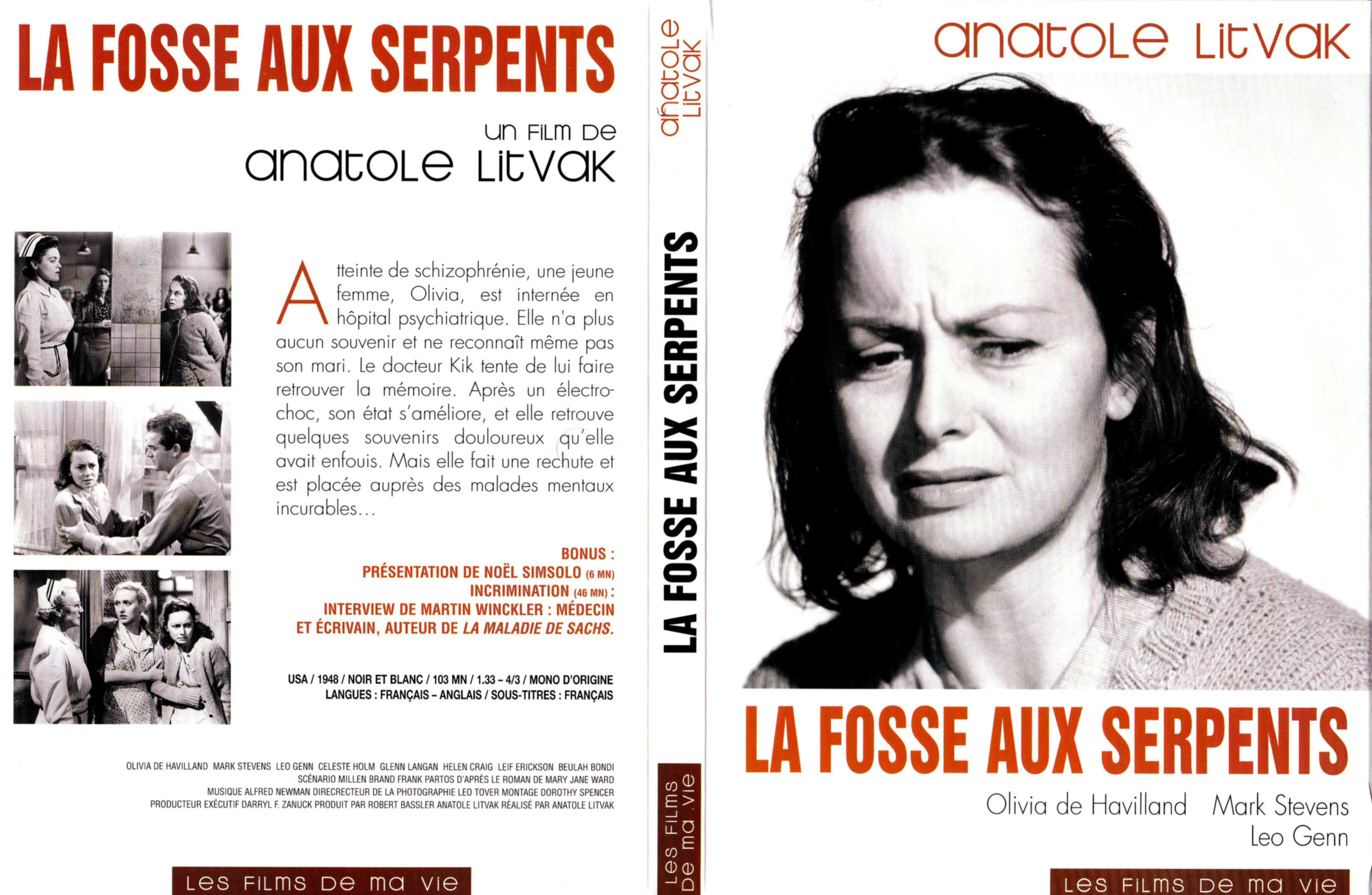 Jaquette DVD La fosse aux serpents