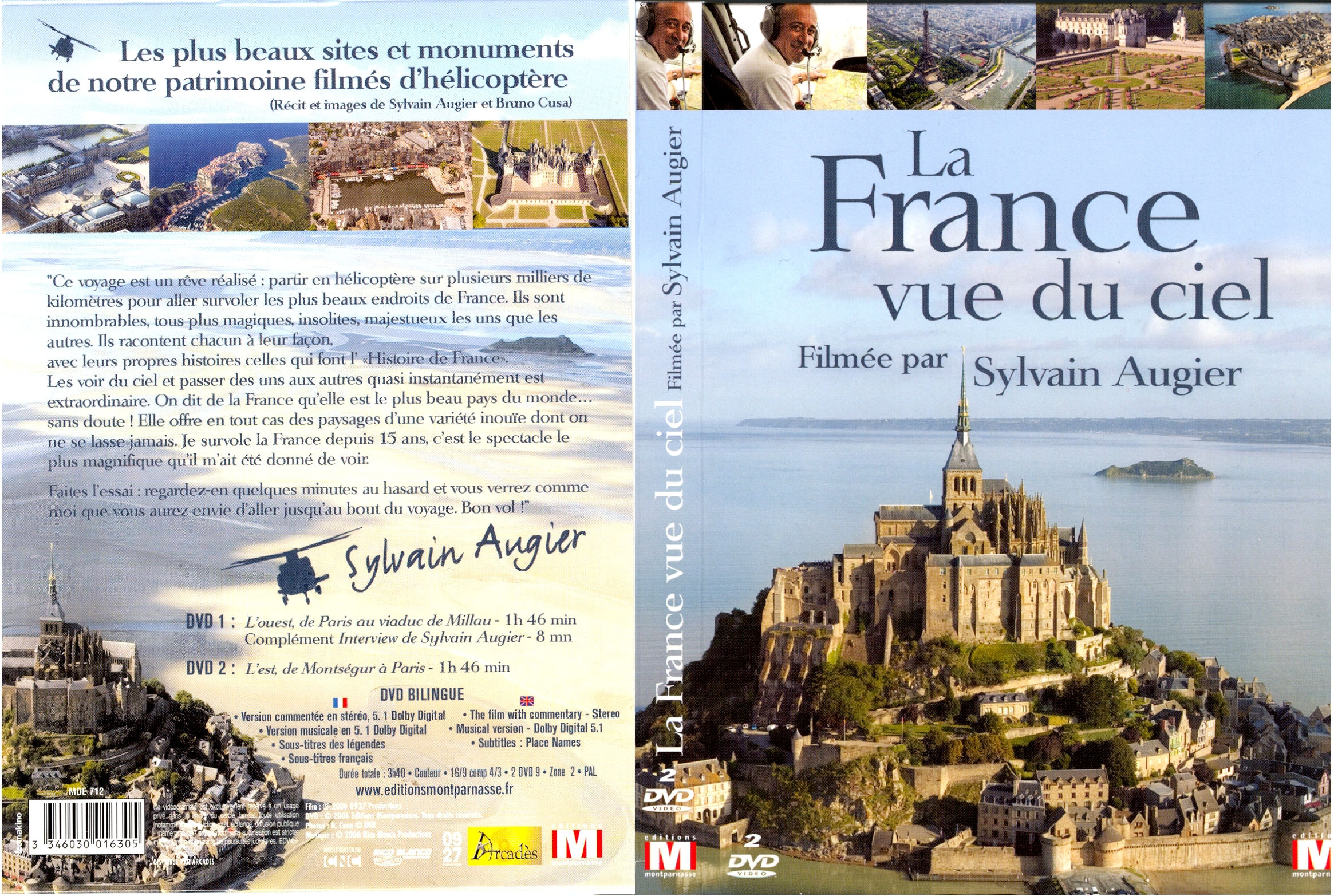 Jaquette DVD La france vue du ciel (Sylvain Augier)