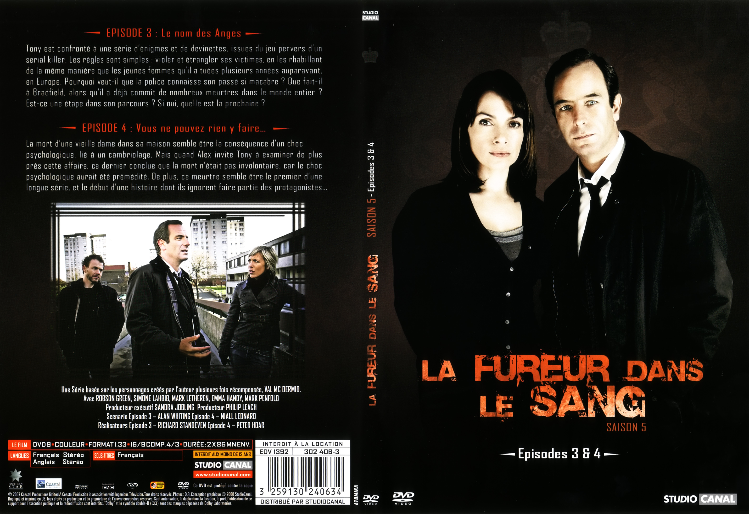 Jaquette DVD La fureur dans le sang saison 5 DVD 2