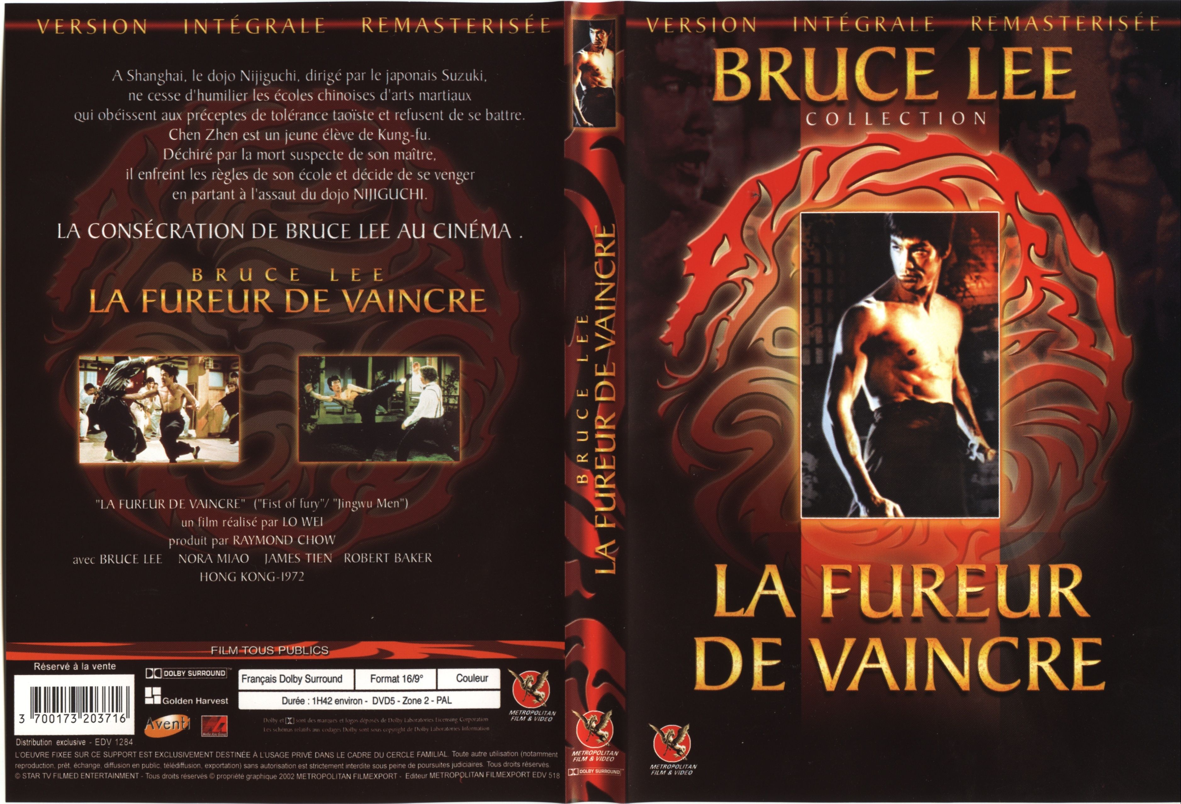 Jaquette DVD La fureur de vaincre