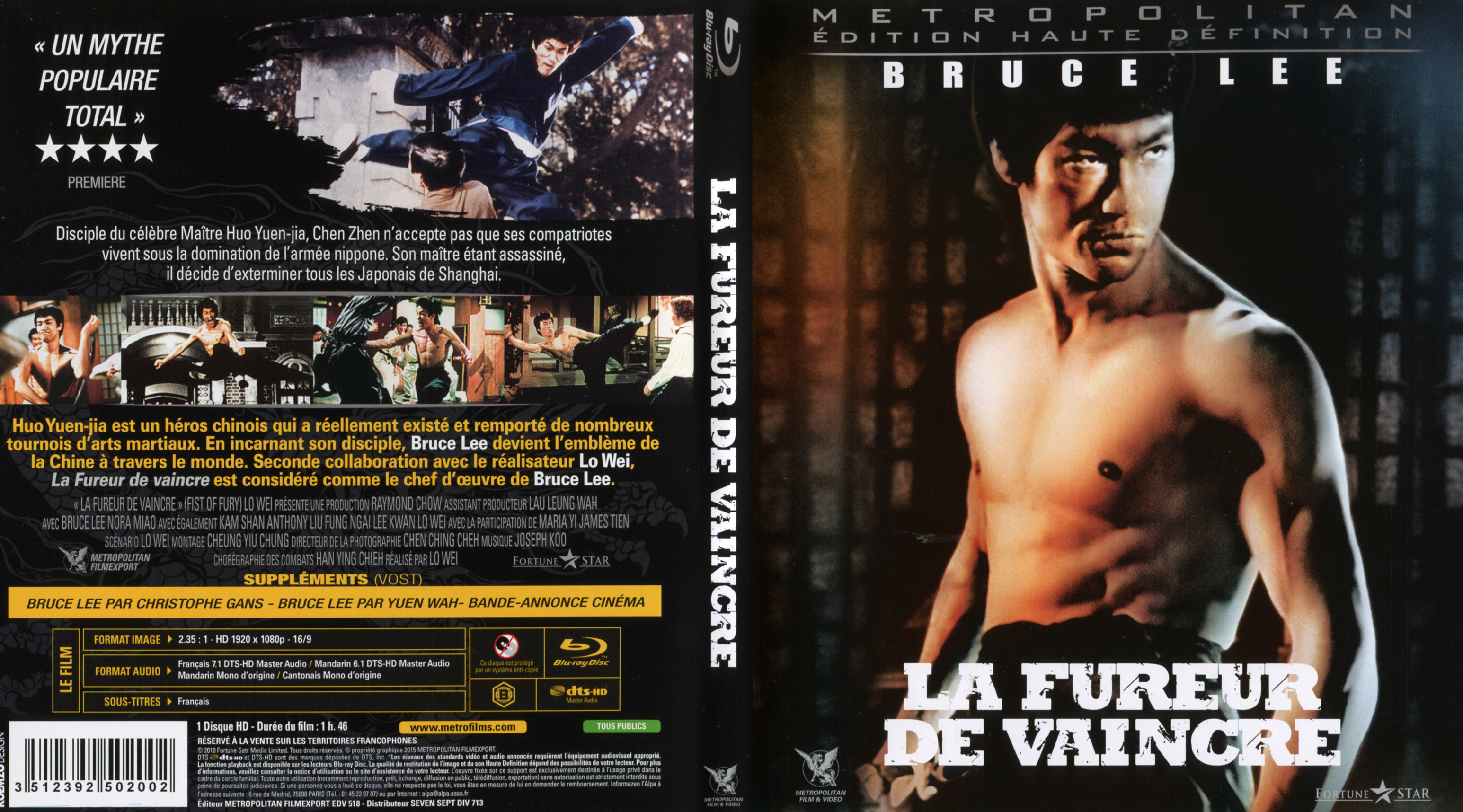 Jaquette DVD La fureur de vaincre (BLU-RAY)