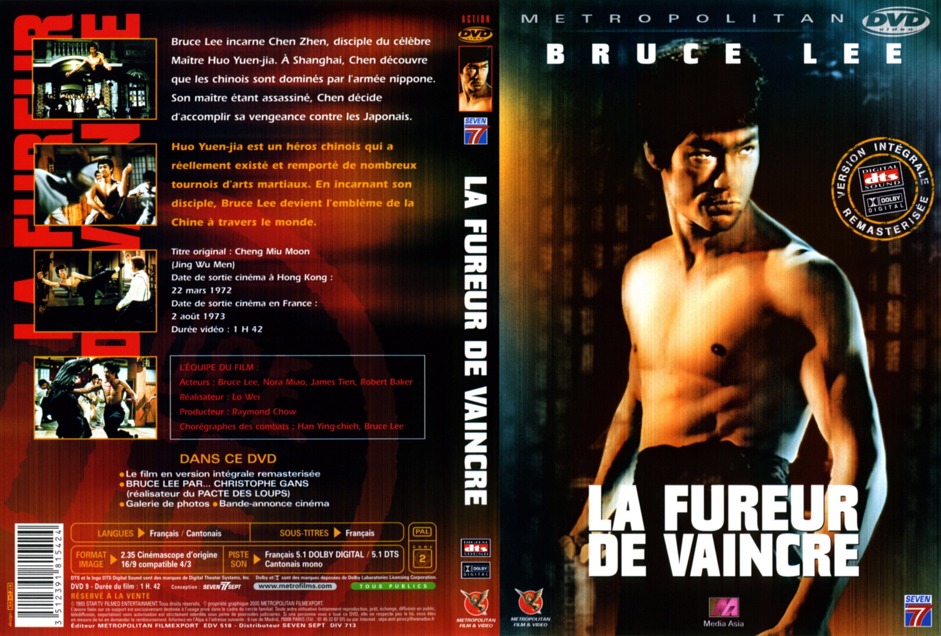 Jaquette DVD La fureur de vaincre v3