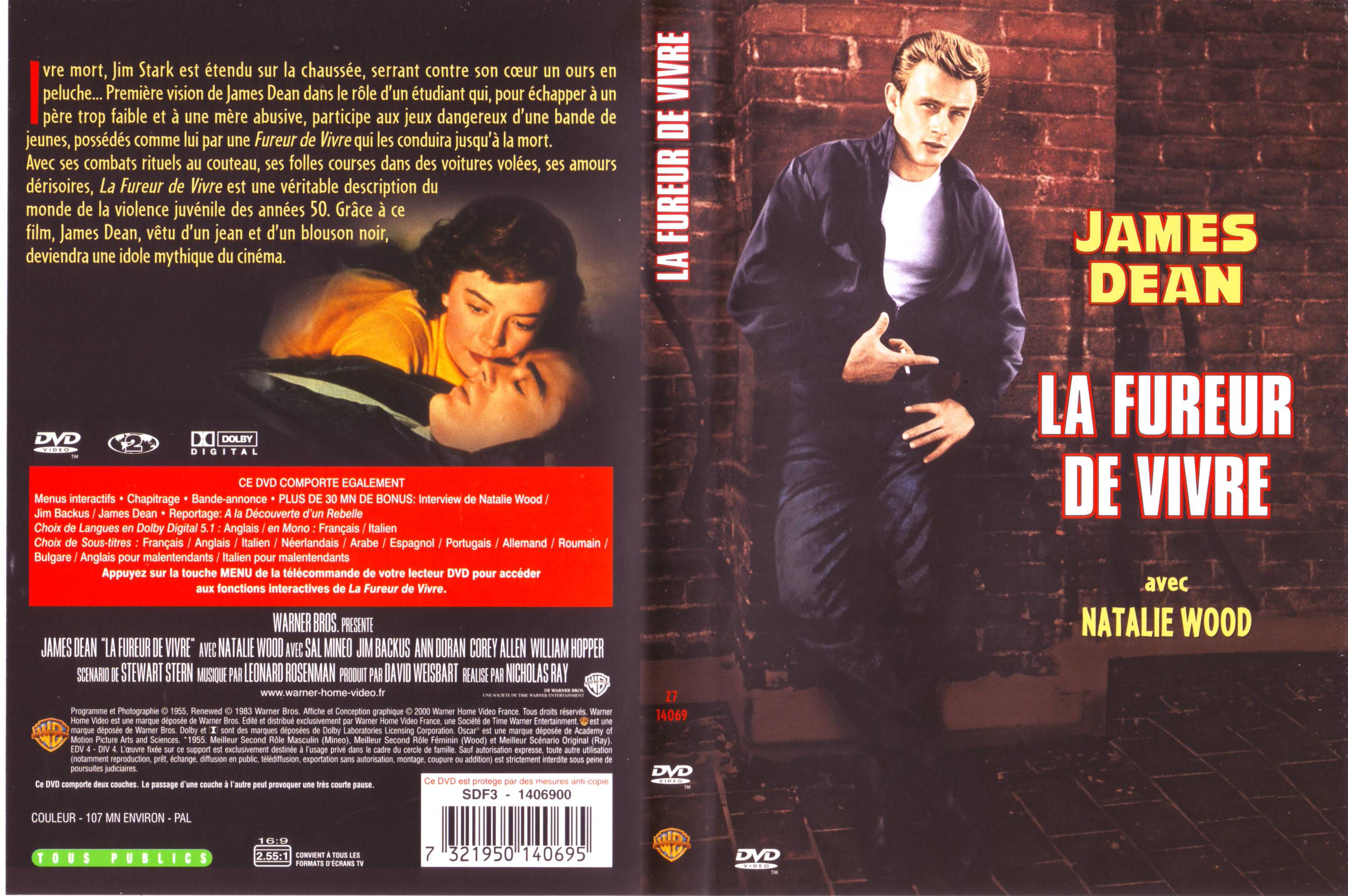 Jaquette DVD La fureur de vivre