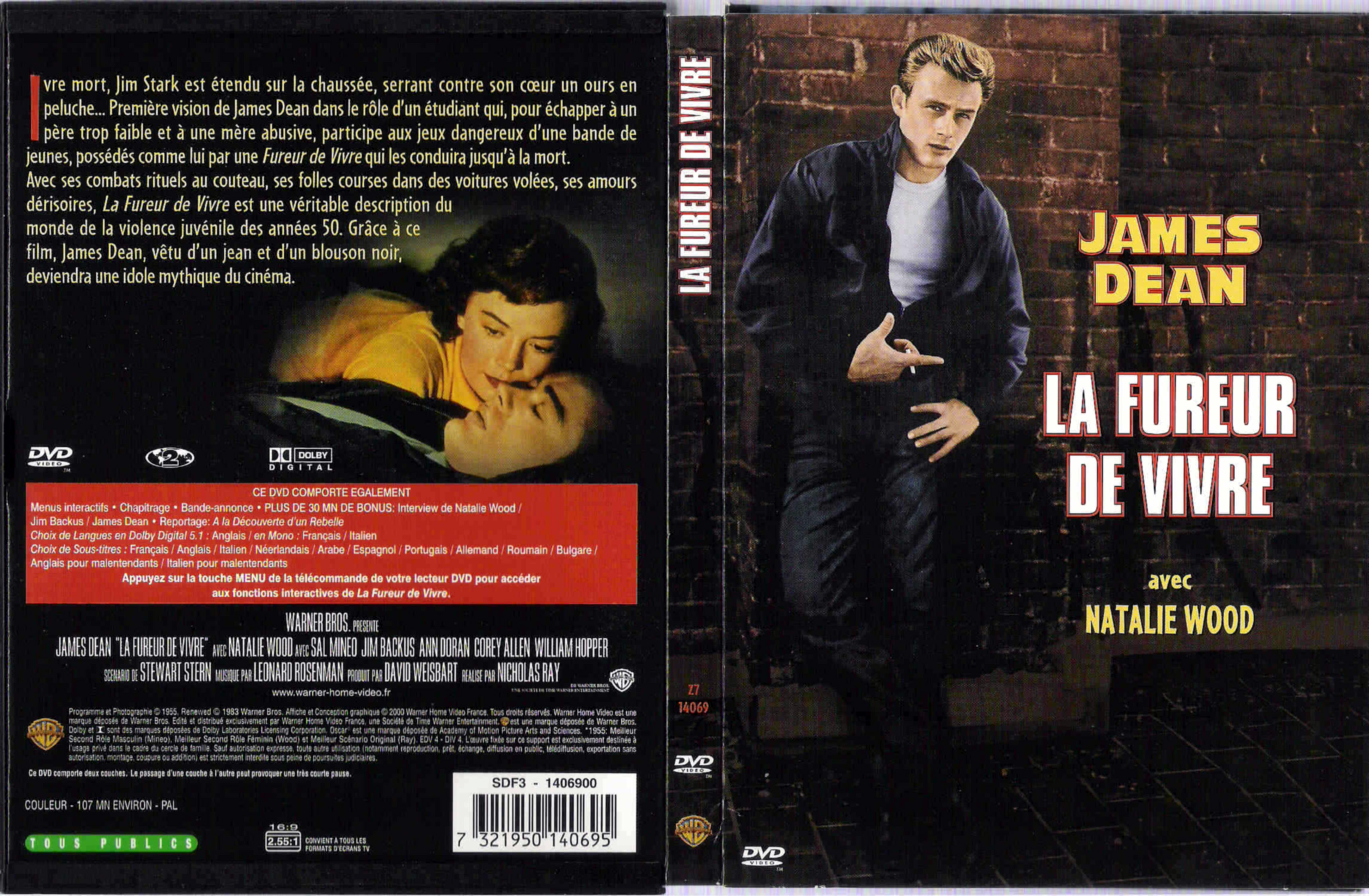 Jaquette DVD La fureur de vivre v2