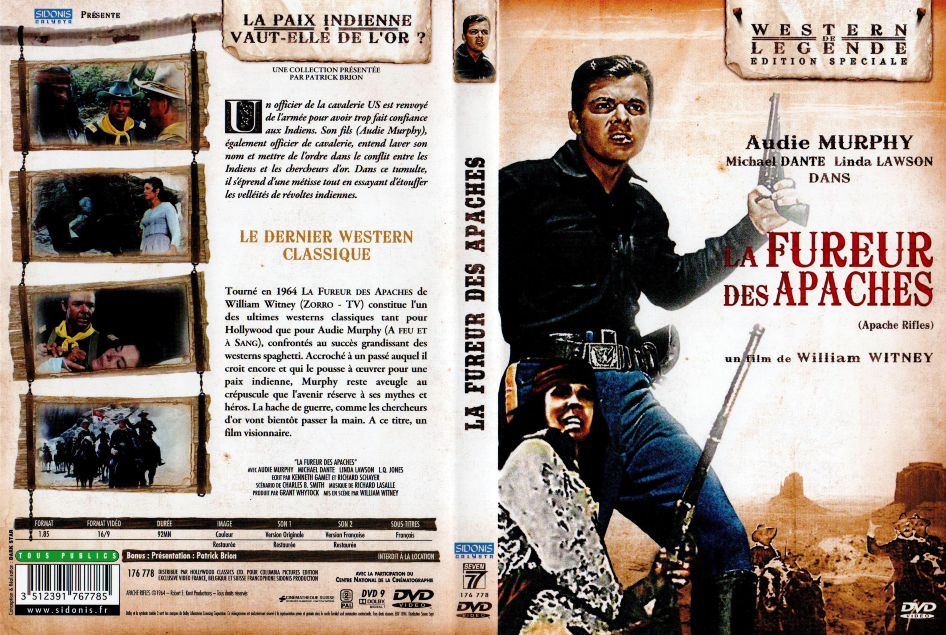 Jaquette DVD La fureur des apaches