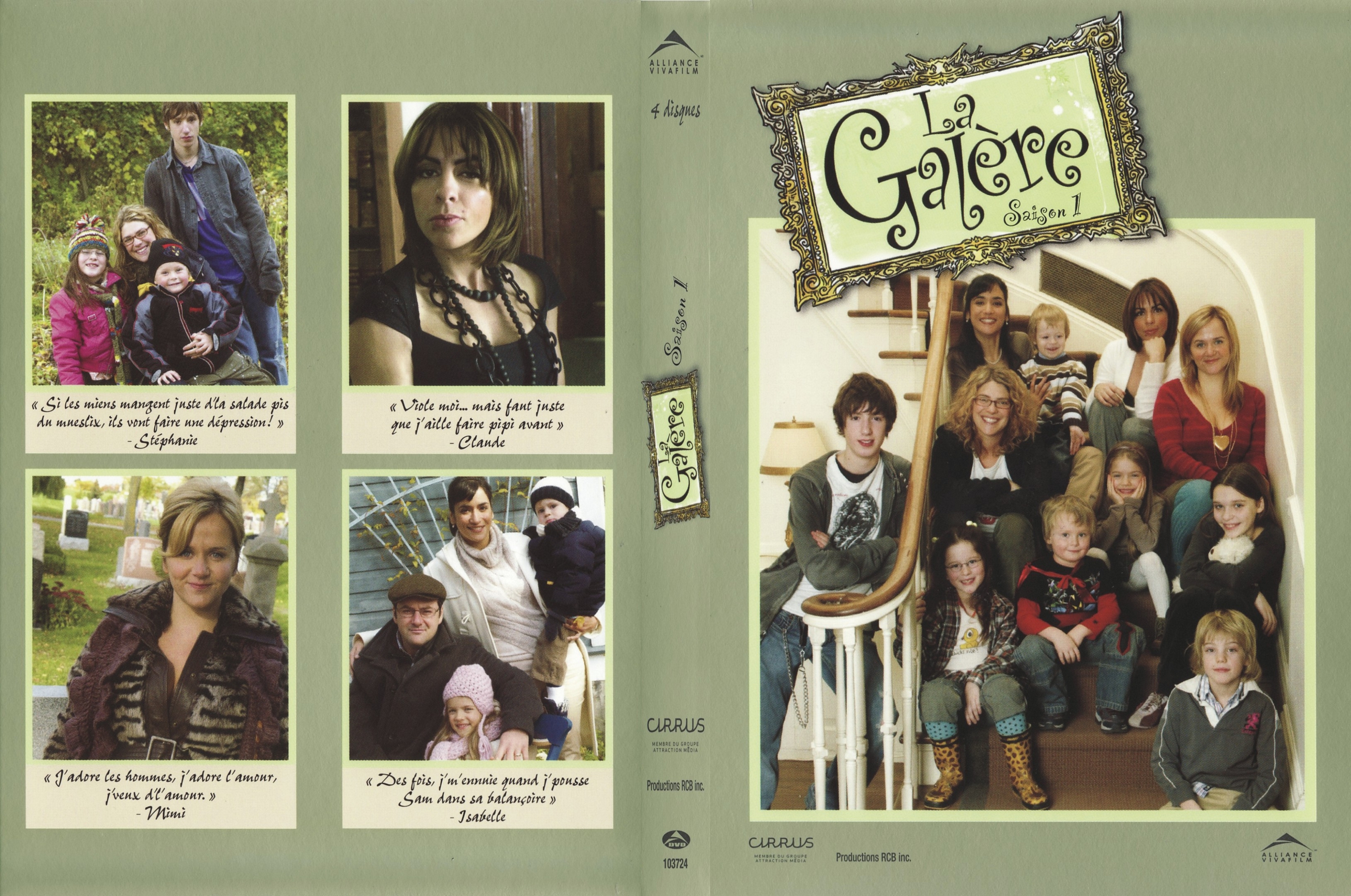 Jaquette DVD La galre Saison 1 (Canadienne)