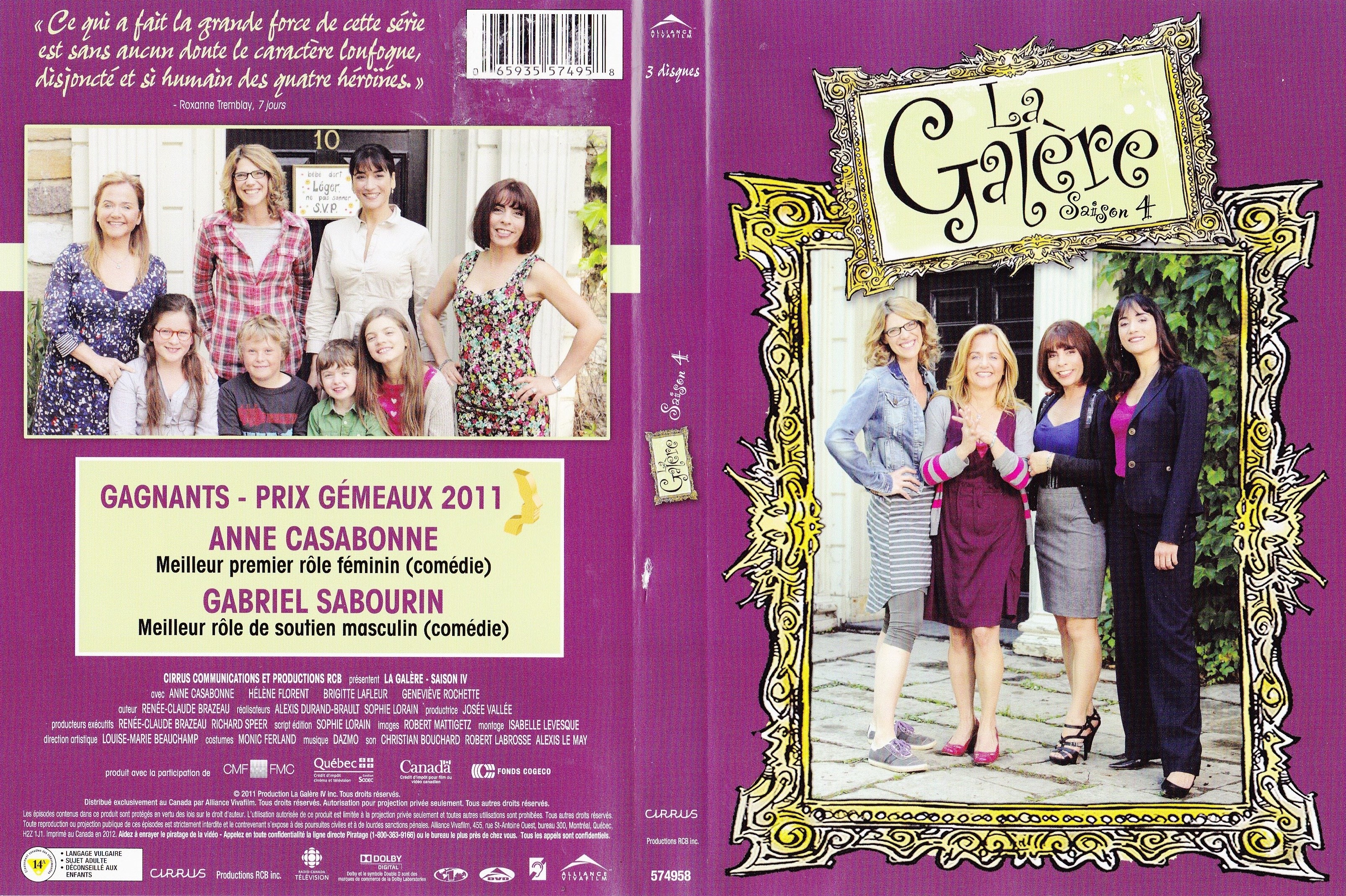 Jaquette DVD La galre Saison 4 (Canadienne)