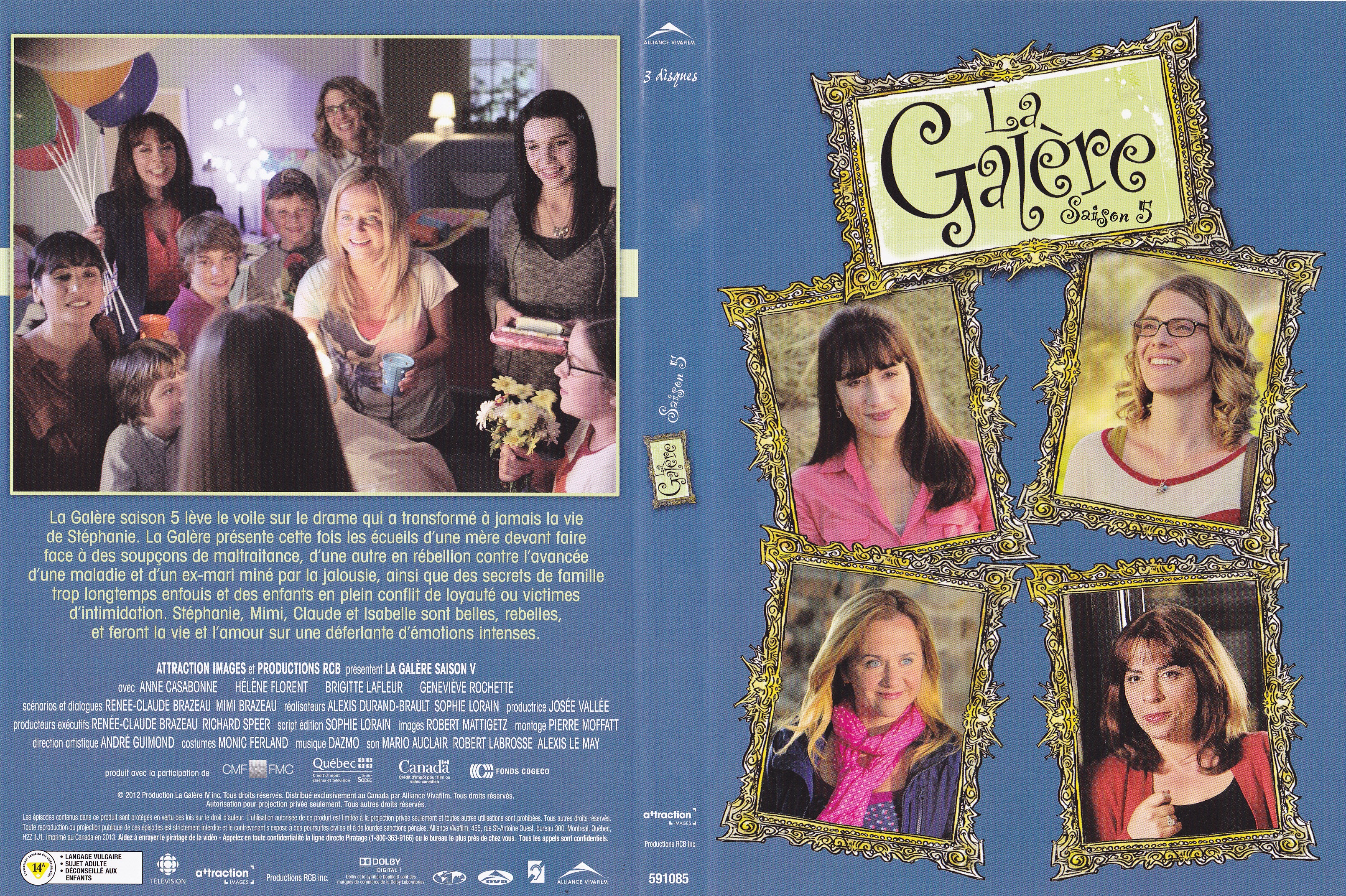 Jaquette DVD La galre vol 5 (Canadienne)