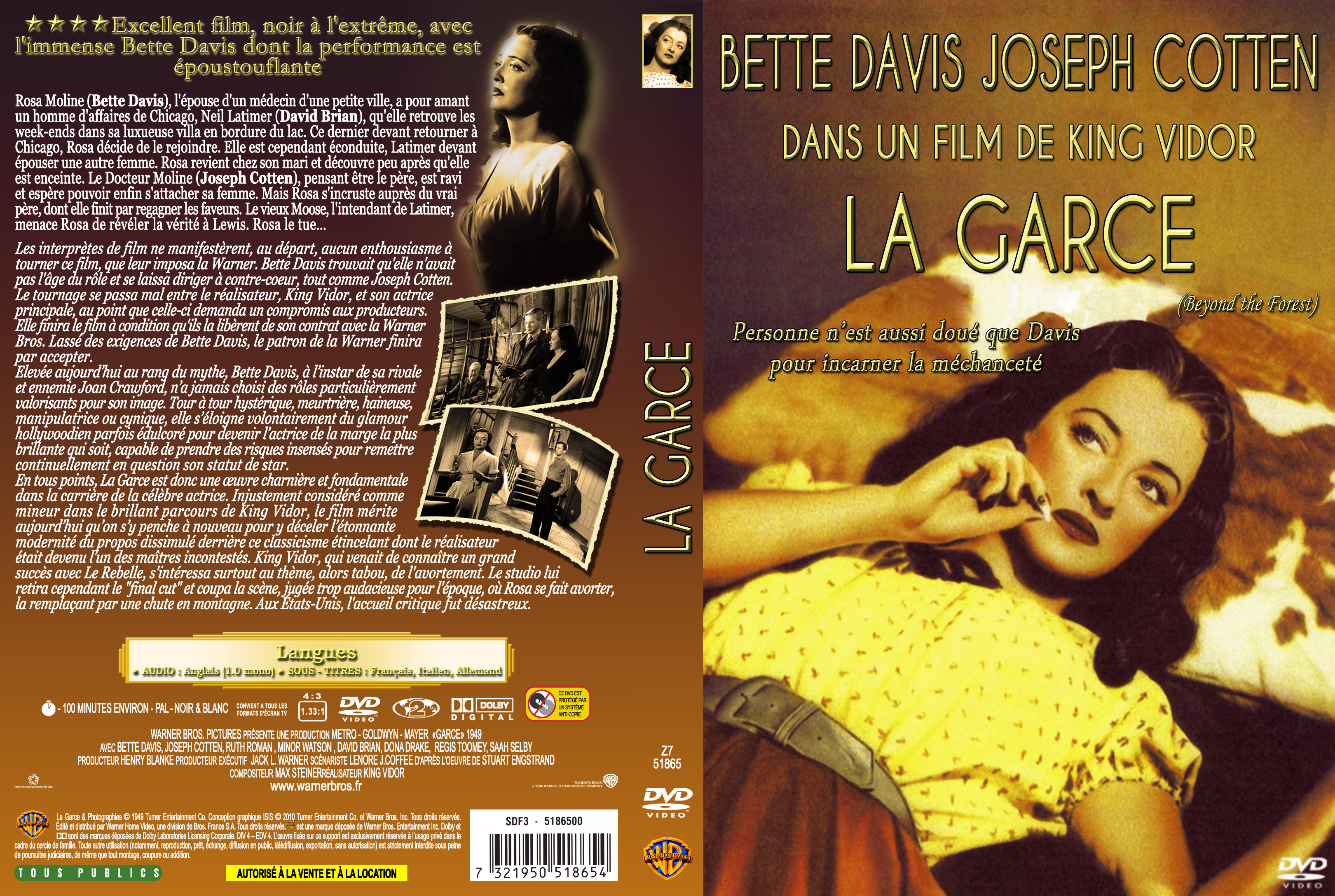 Jaquette DVD La garce custom
