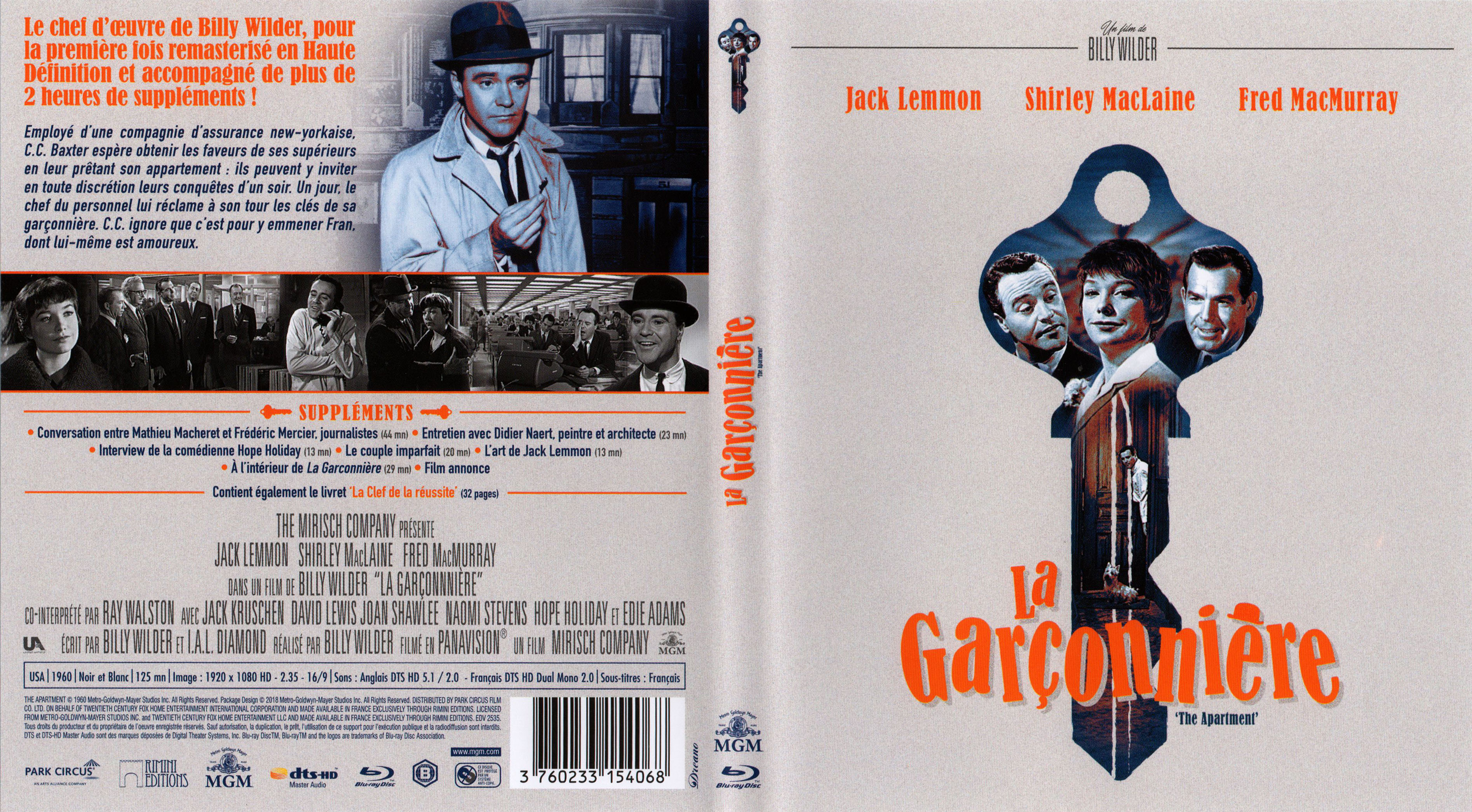 Jaquette DVD La garconnire (BLU-RAY)