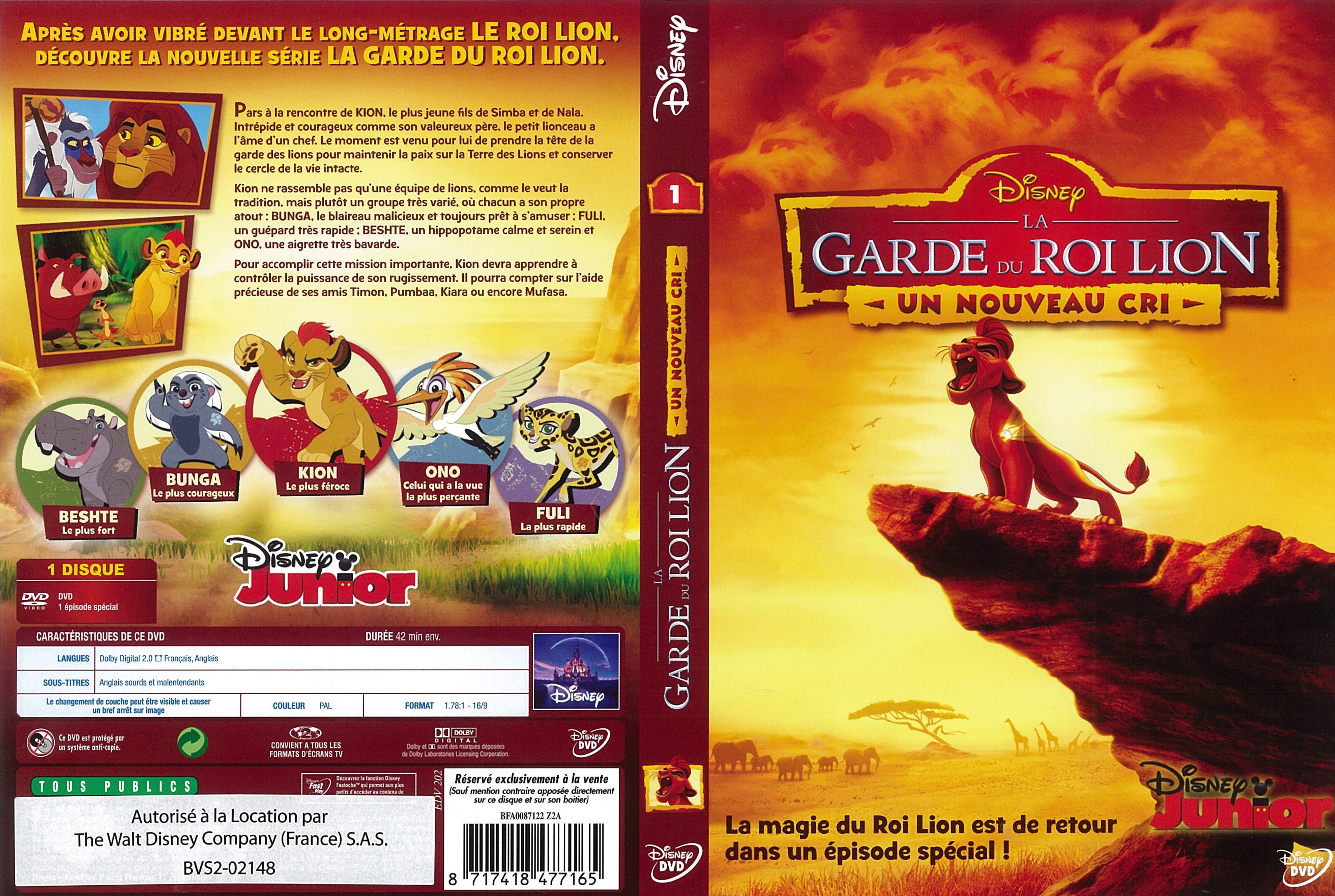 Jaquette DVD La garde du roi lion