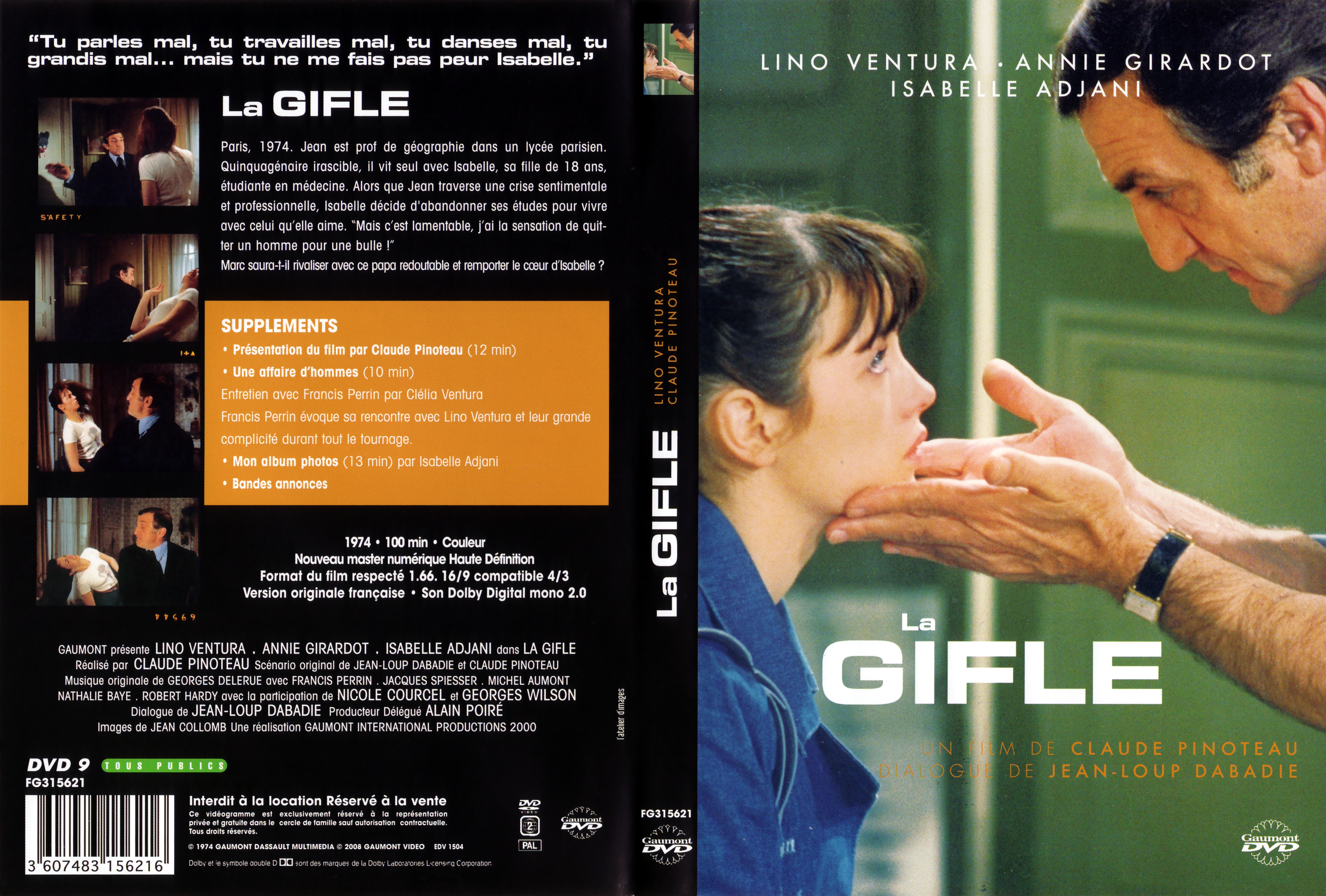 Jaquette DVD La gifle v2