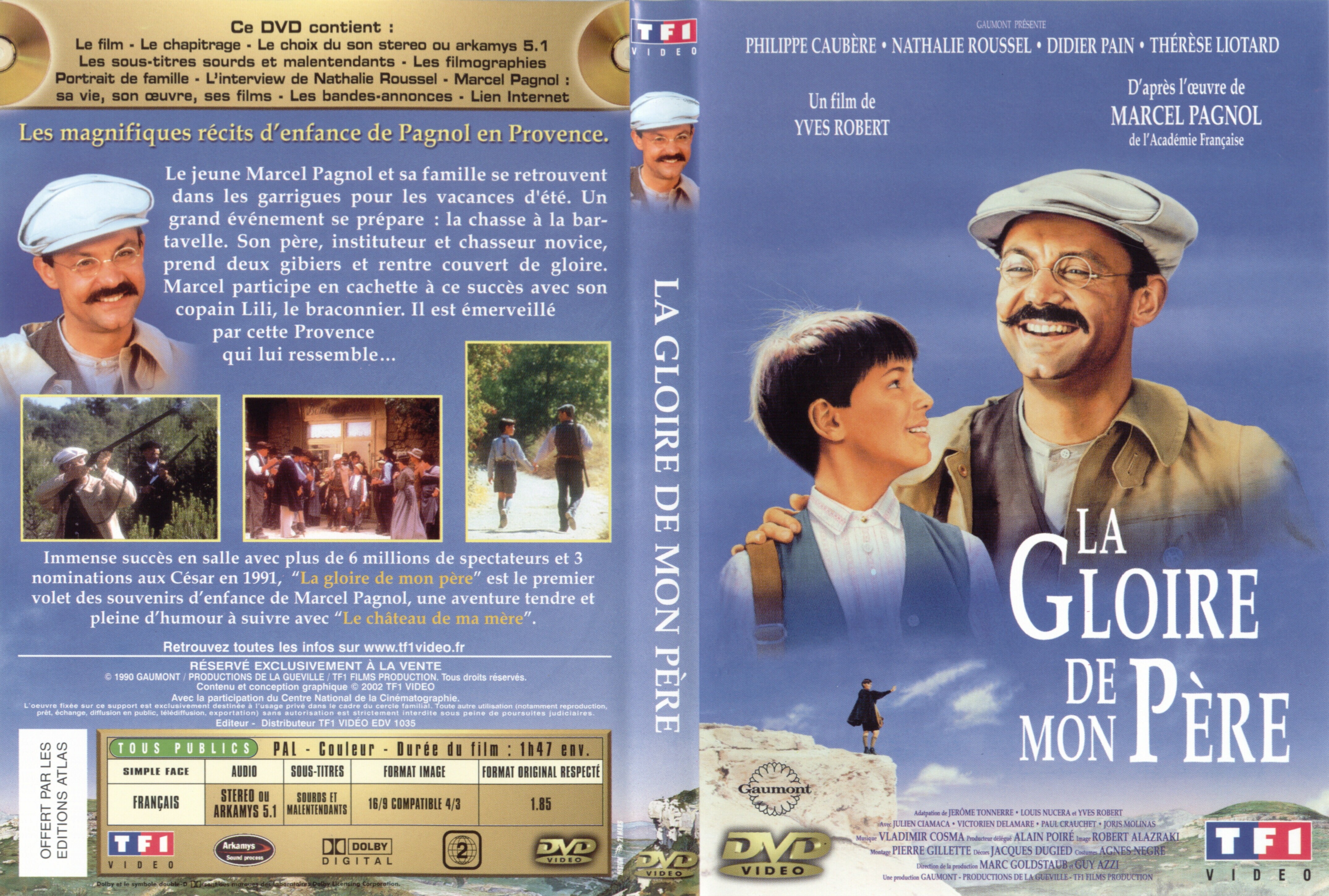 Jaquette DVD La gloire de mon pre