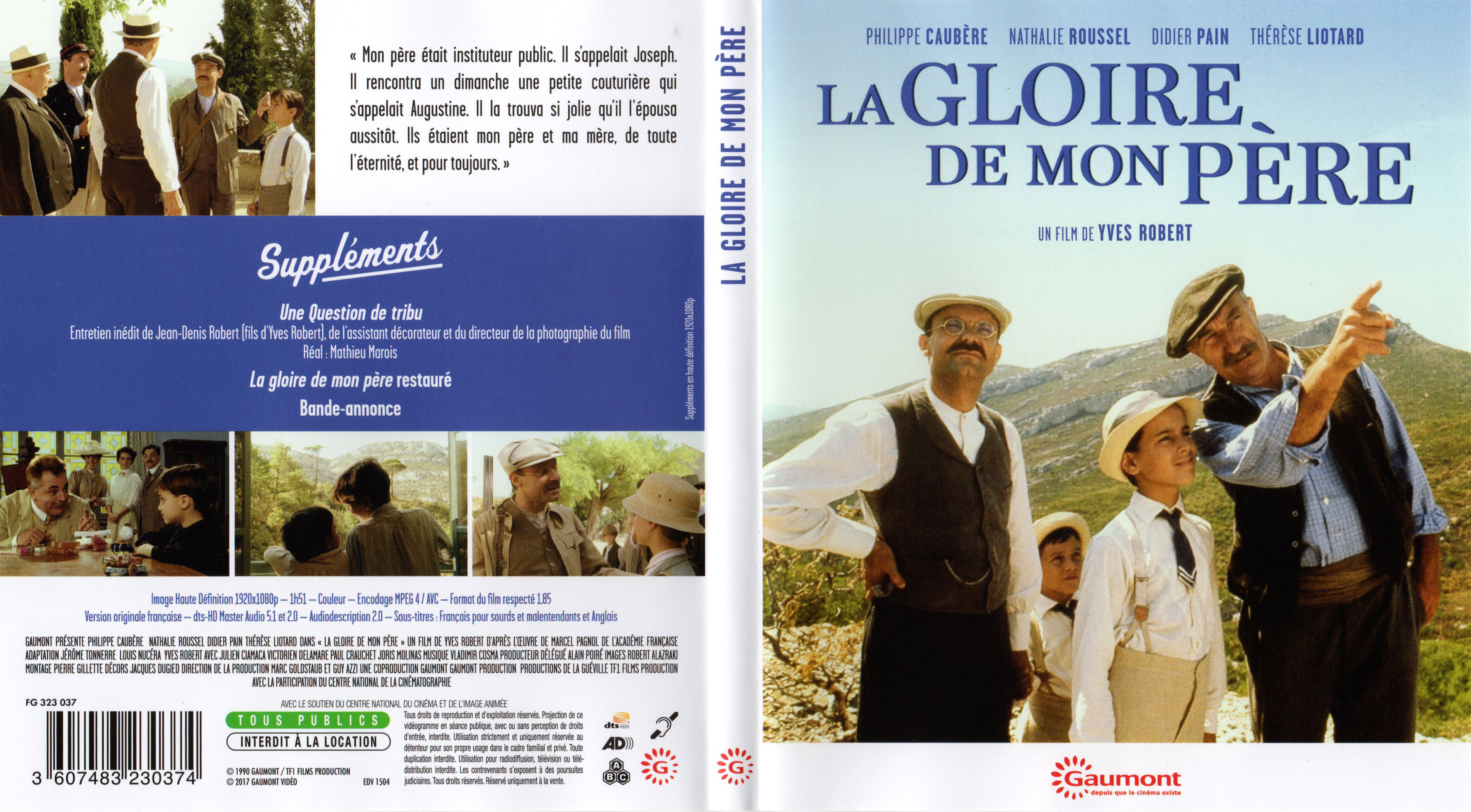 Jaquette DVD La gloire de mon pre (BLU-RAY)