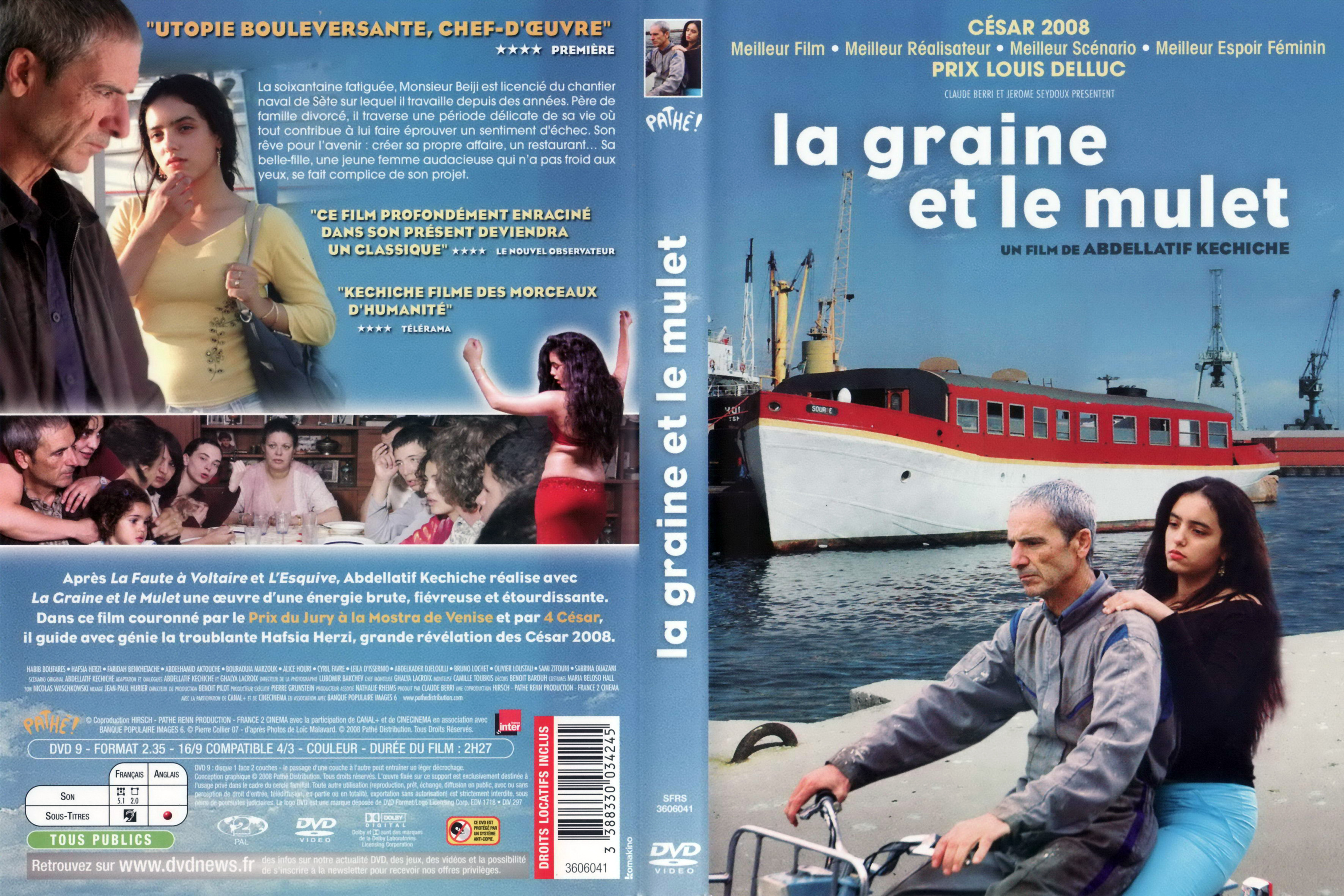 Jaquette DVD La graine et le mulet