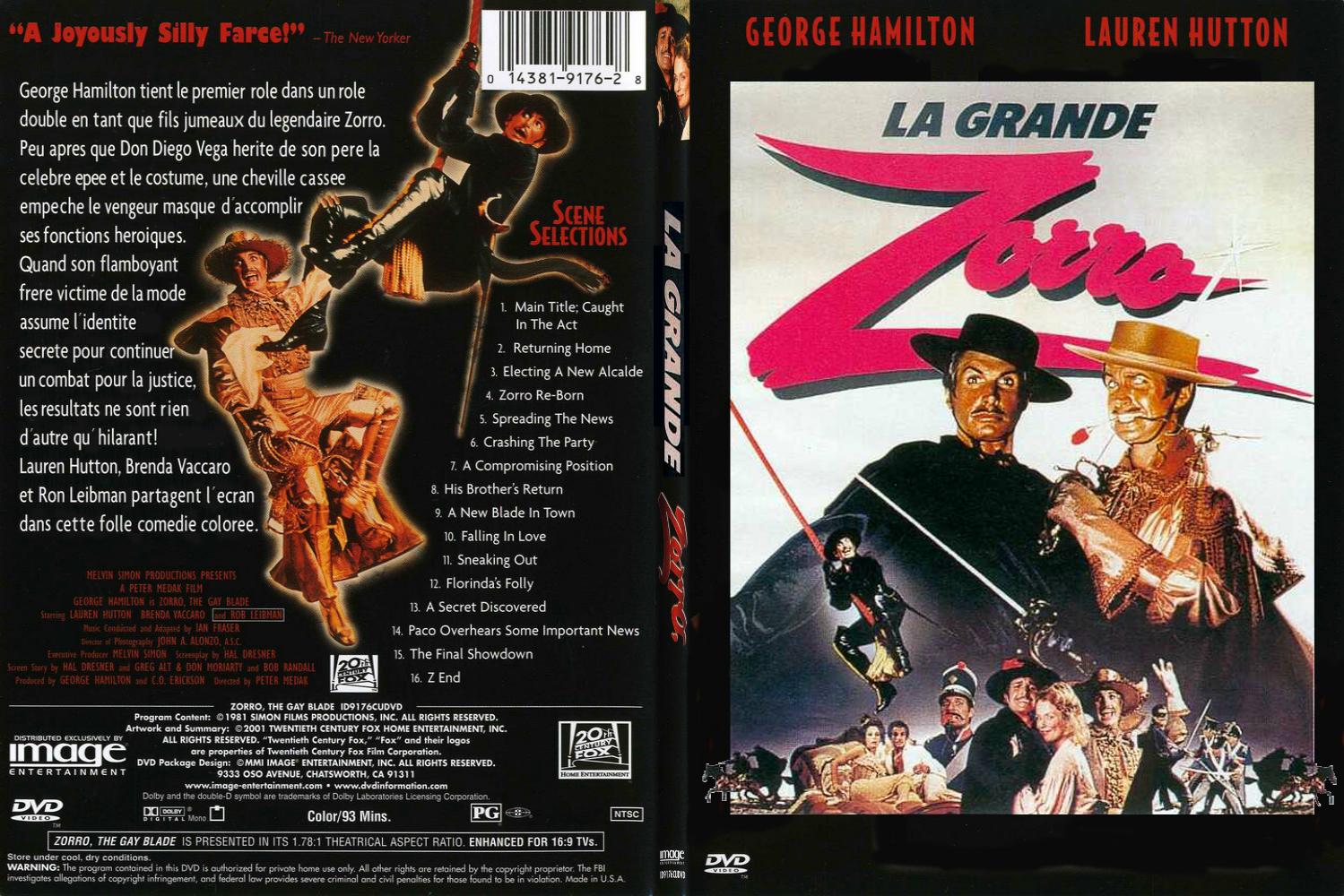 Jaquette DVD La grande Zorro - SLIM