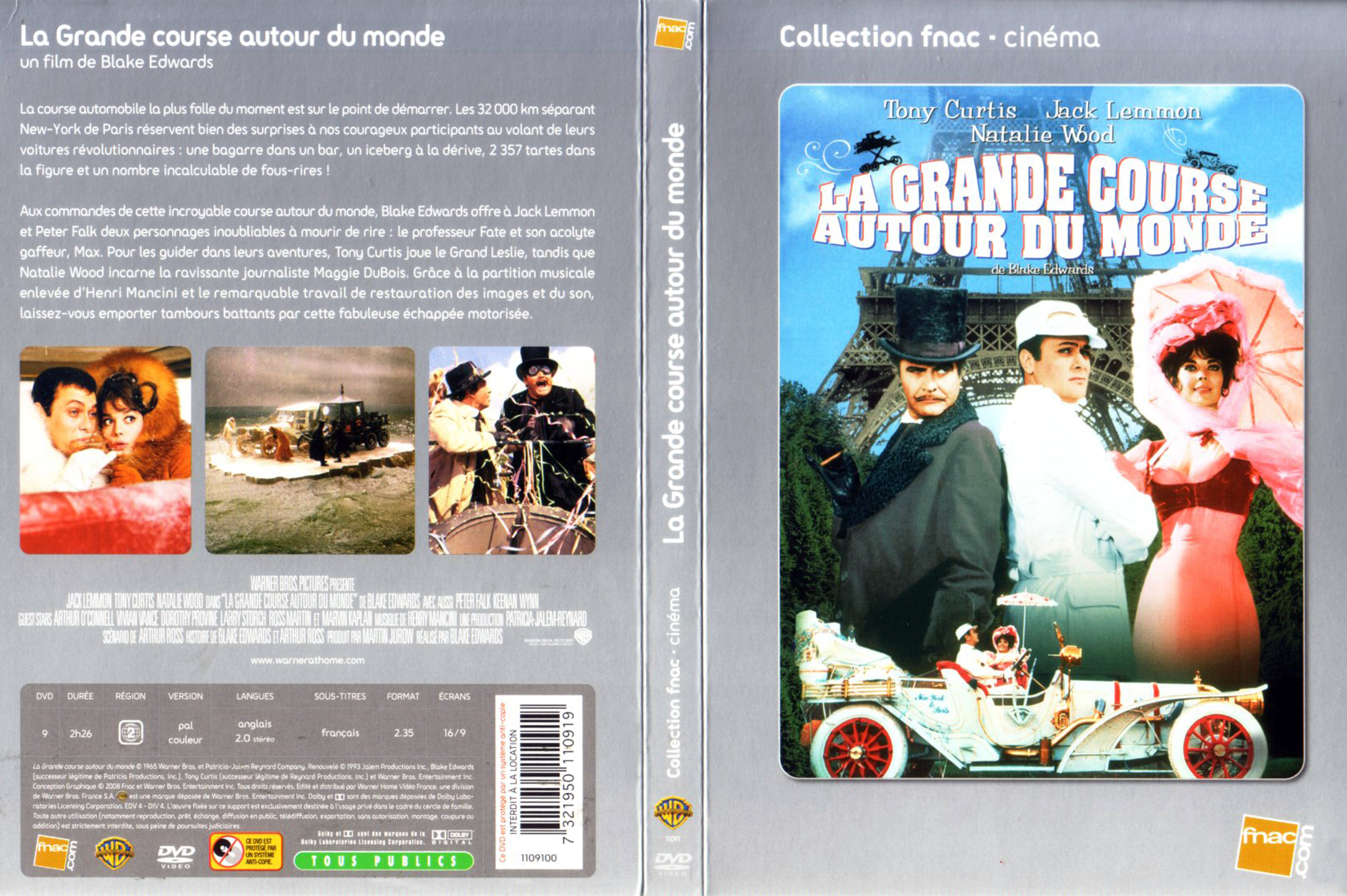 Jaquette DVD de La grande course autour du monde - Cinéma Passion