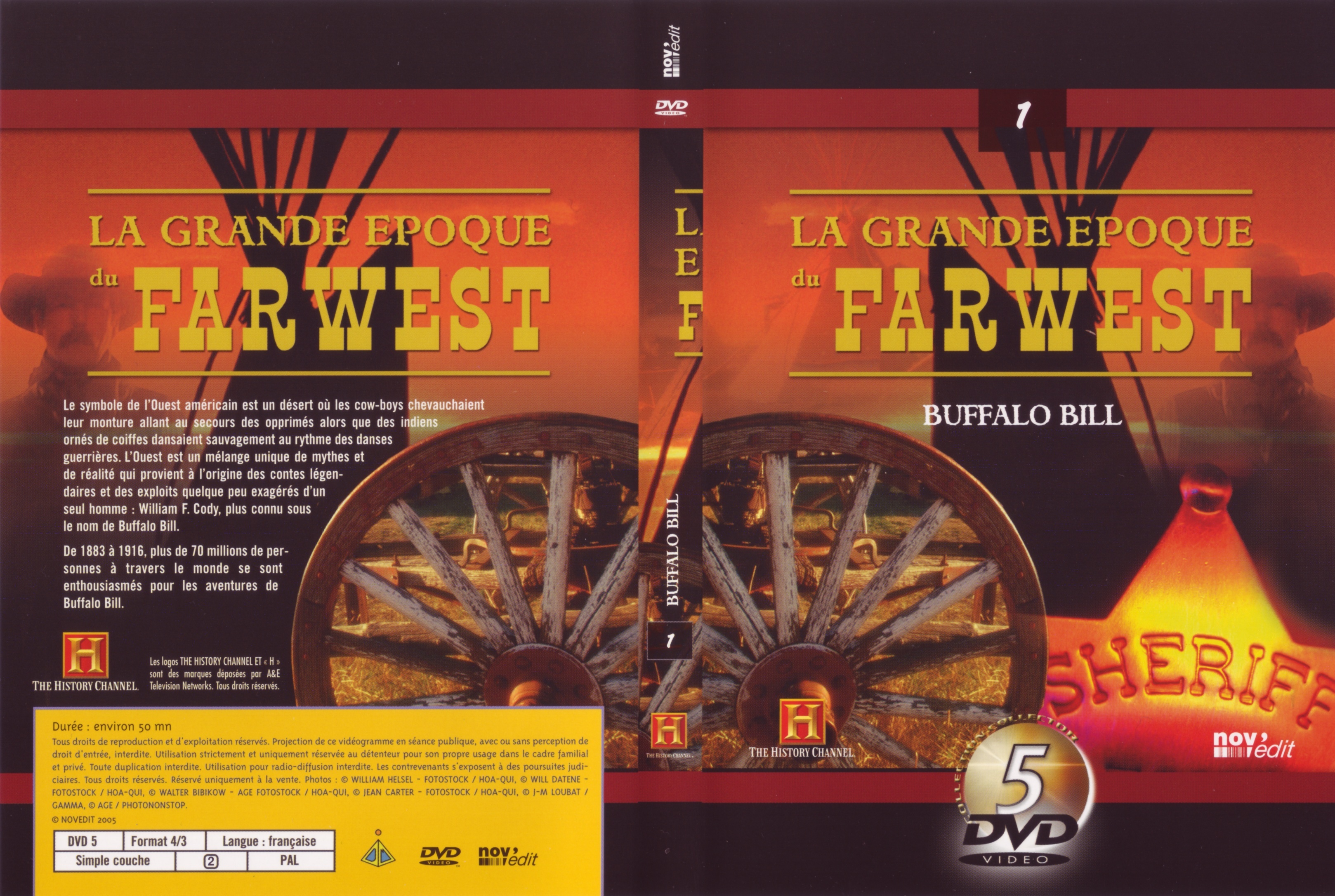Jaquette DVD La grande epoque du Far West - Buffalo Bill