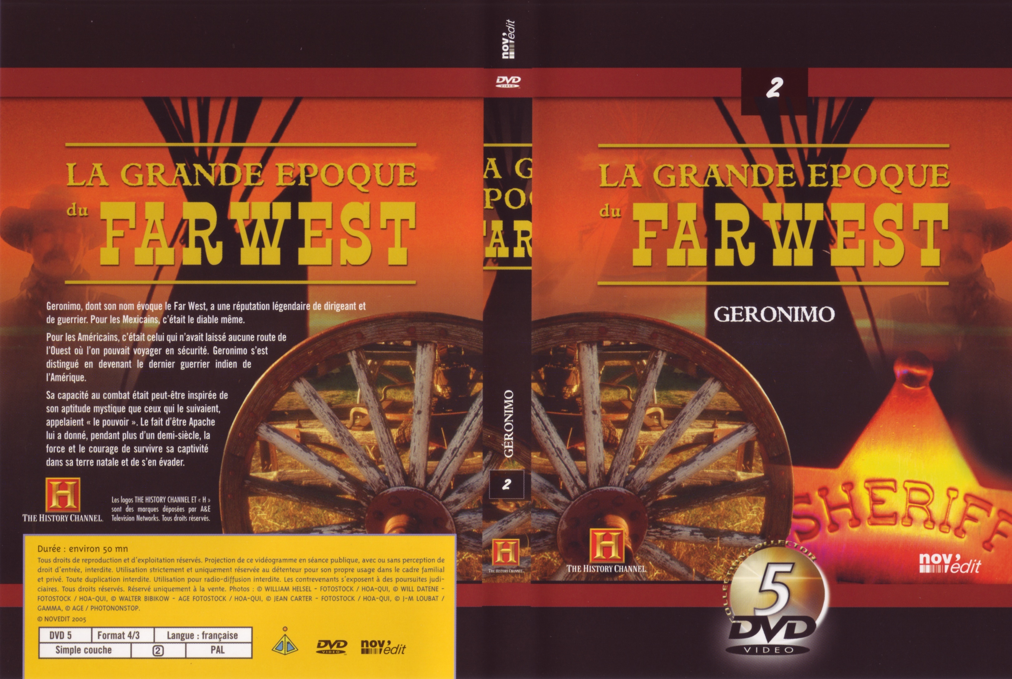 Jaquette DVD La grande epoque du Far West - Geronimo