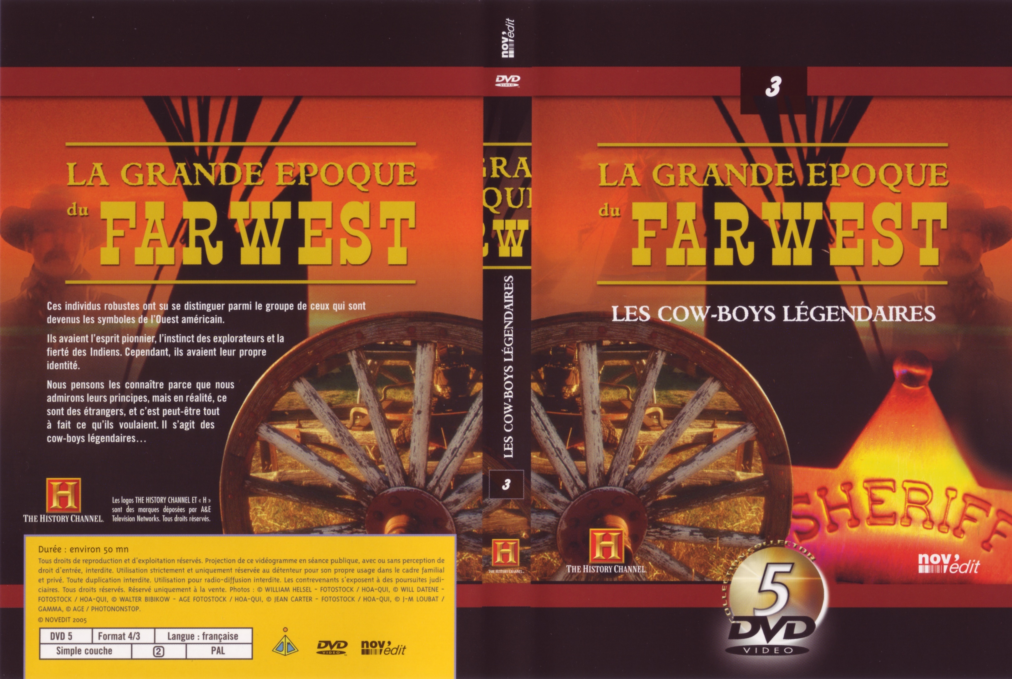 Jaquette DVD La grande epoque du Far West - Les Cow-Boys lgendaires