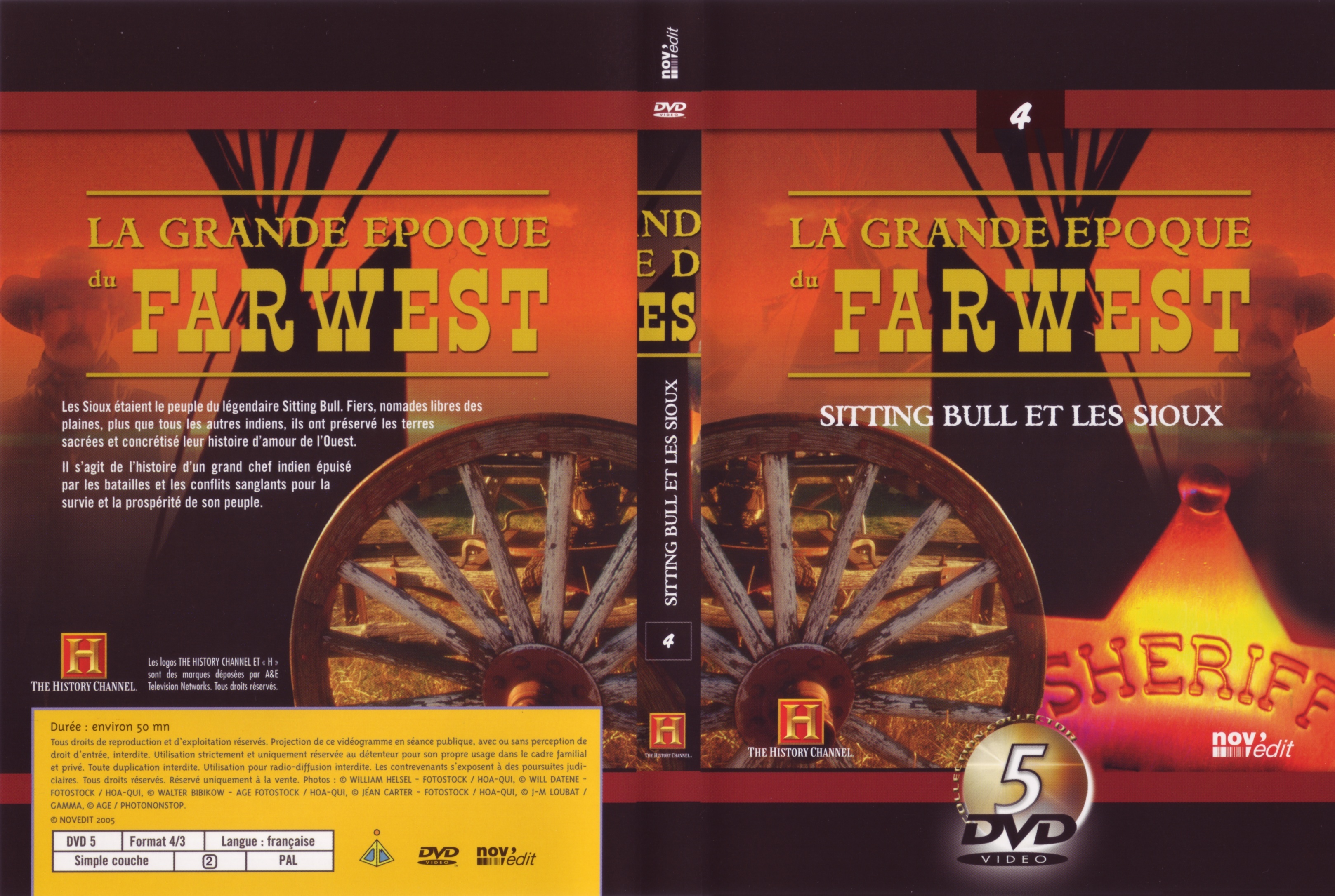 Jaquette DVD La grande epoque du Far West - Sitting Bull et les Sioux