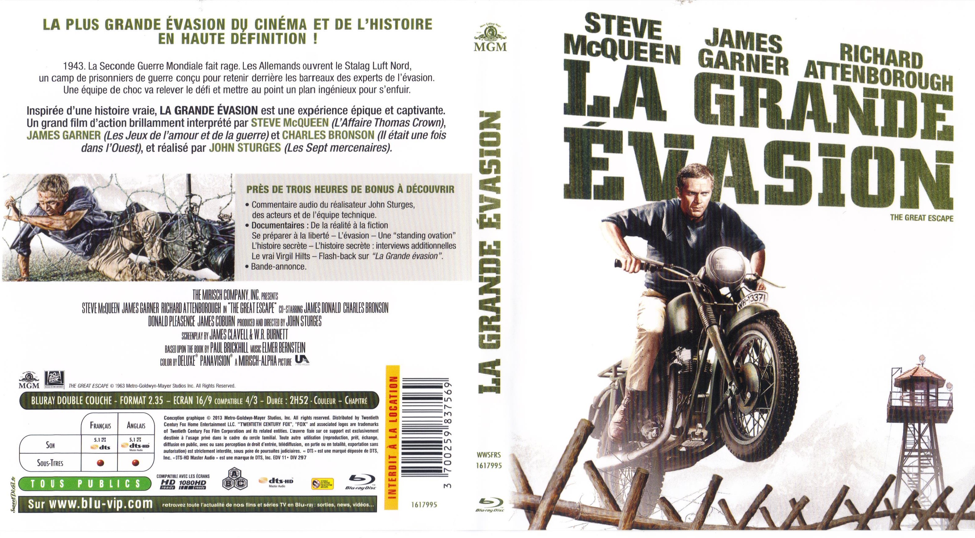 Jaquette DVD La grande vasion (BLU-RAY) v2