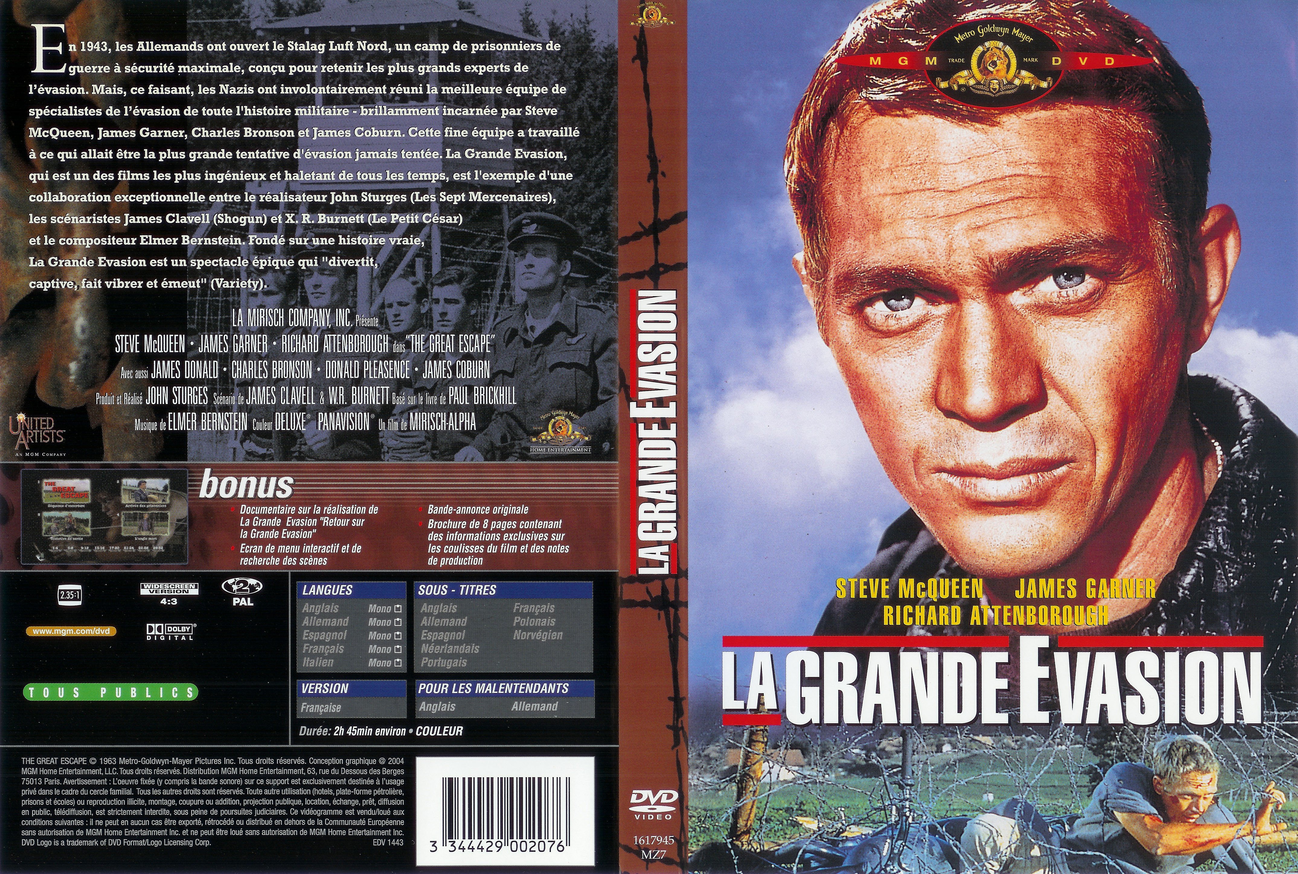 Jaquette DVD La grande vasion v3