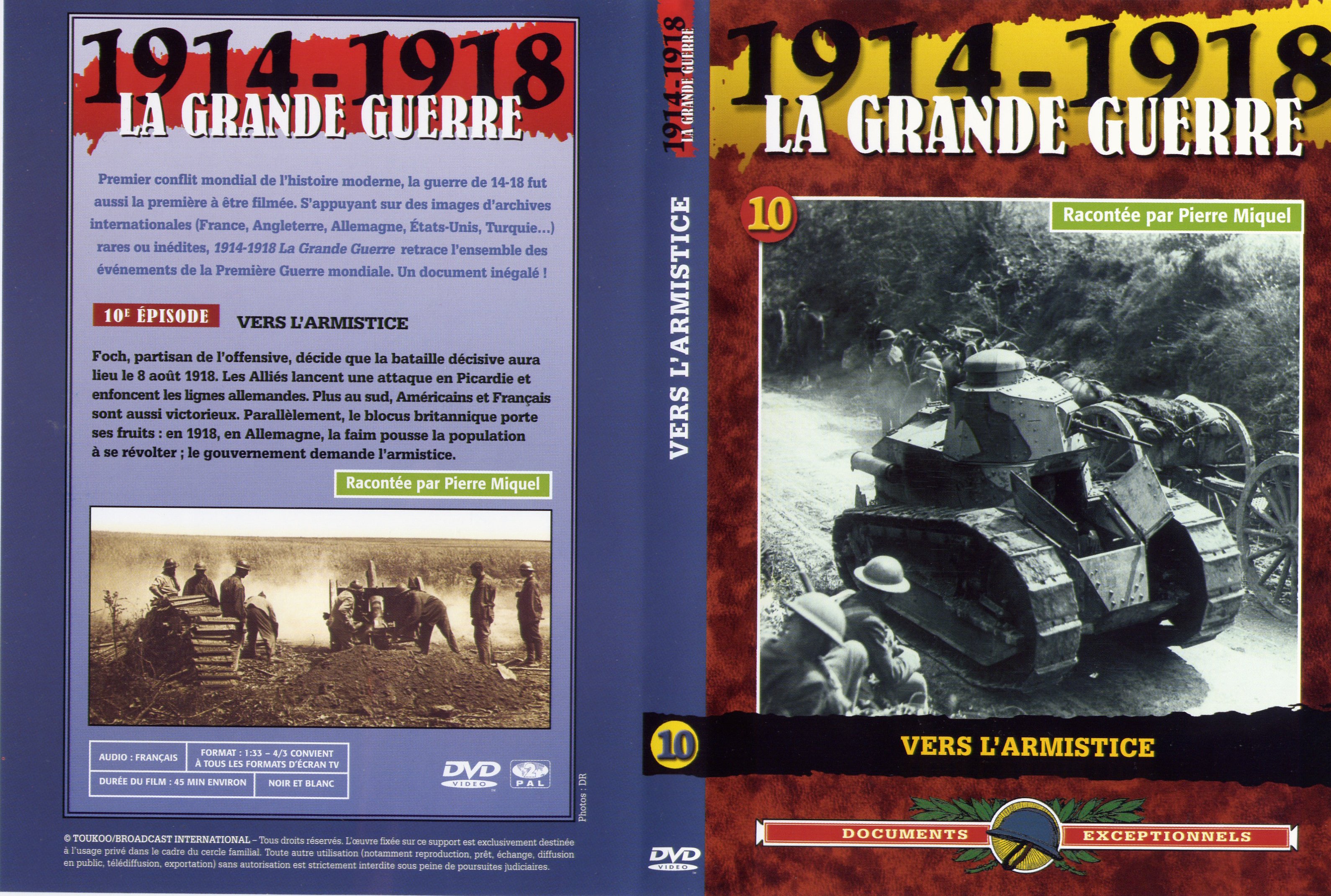 Jaquette DVD La grande guerre 1914 1918 vol 10