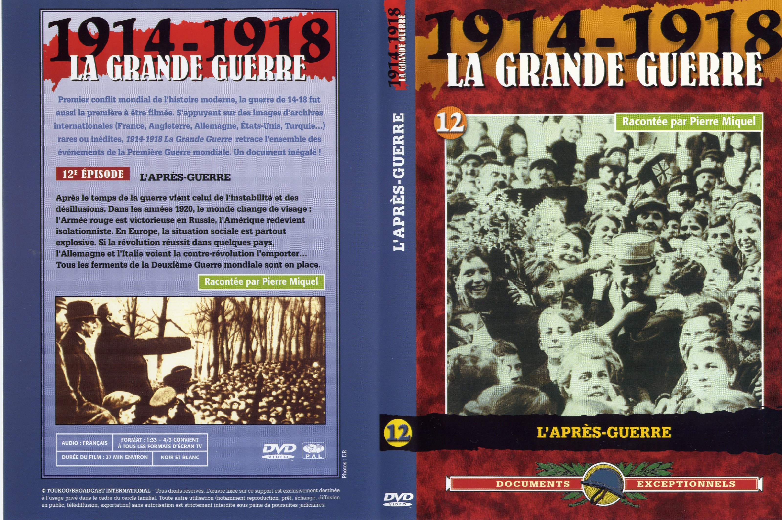 Jaquette DVD La grande guerre 1914 1918 vol 12