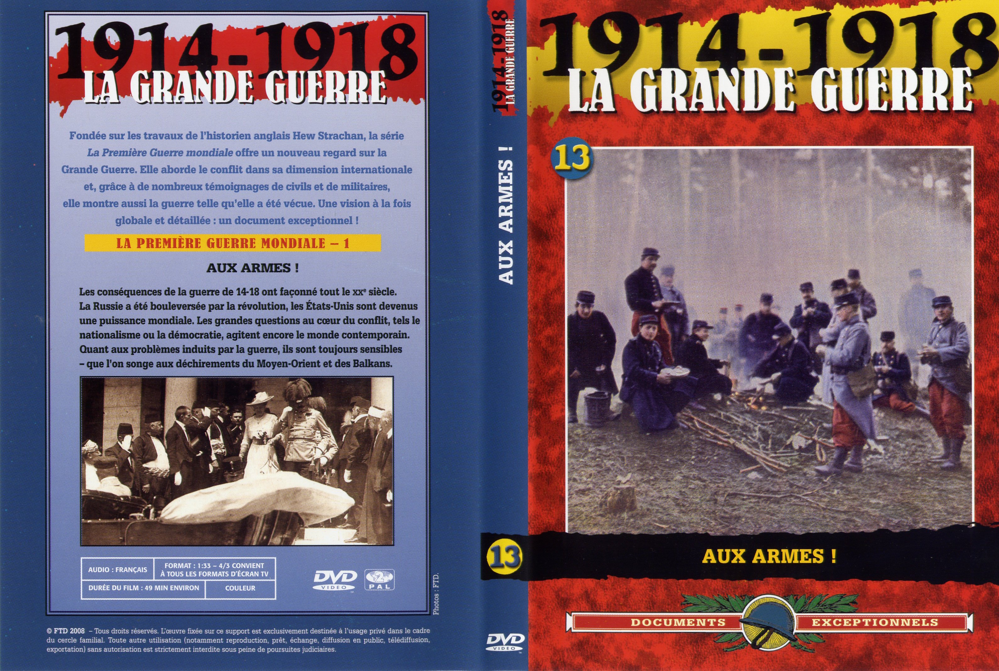 Jaquette DVD La grande guerre 1914 1918 vol 13