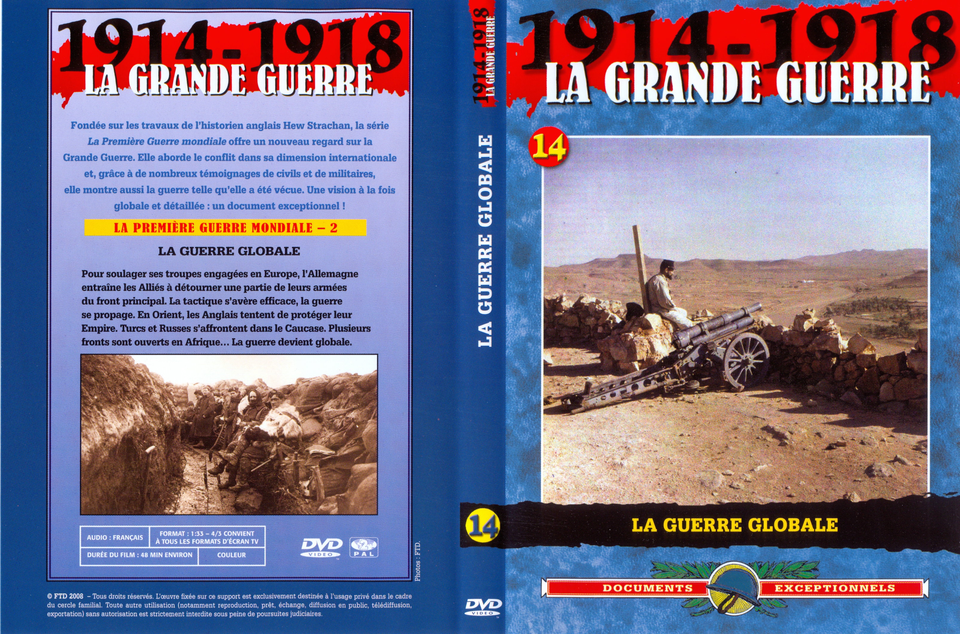 Jaquette DVD La grande guerre 1914 1918 vol 14