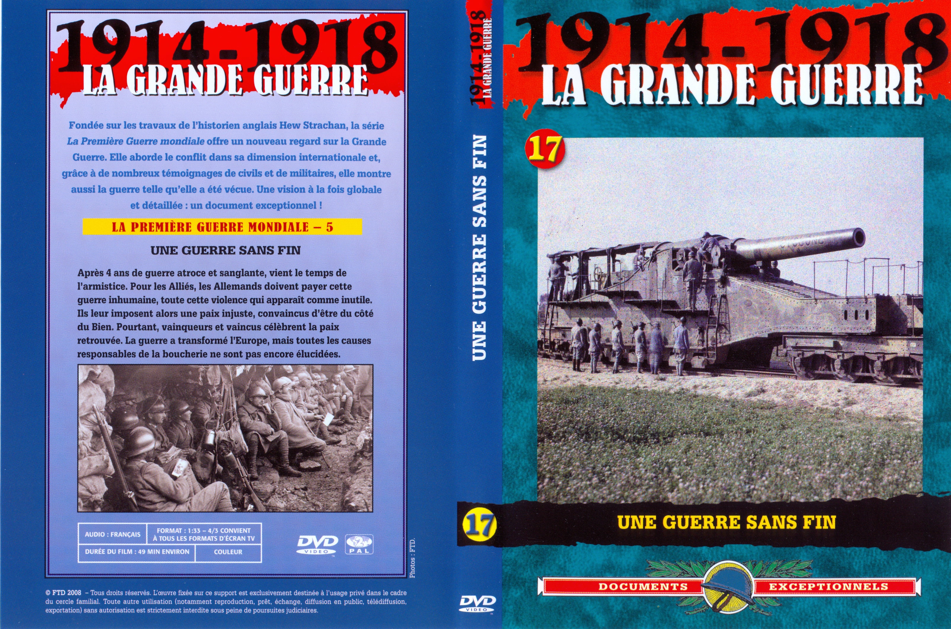 Jaquette DVD La grande guerre 1914 1918 vol 17