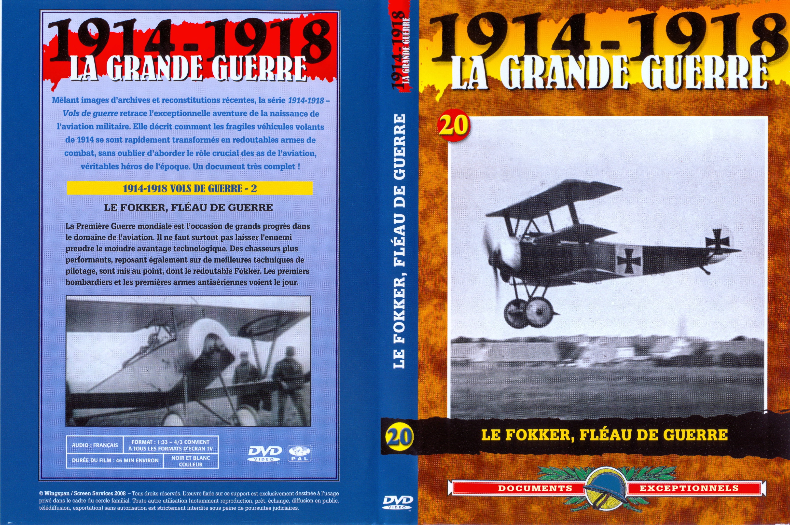 Jaquette DVD La grande guerre 1914 1918 vol 20