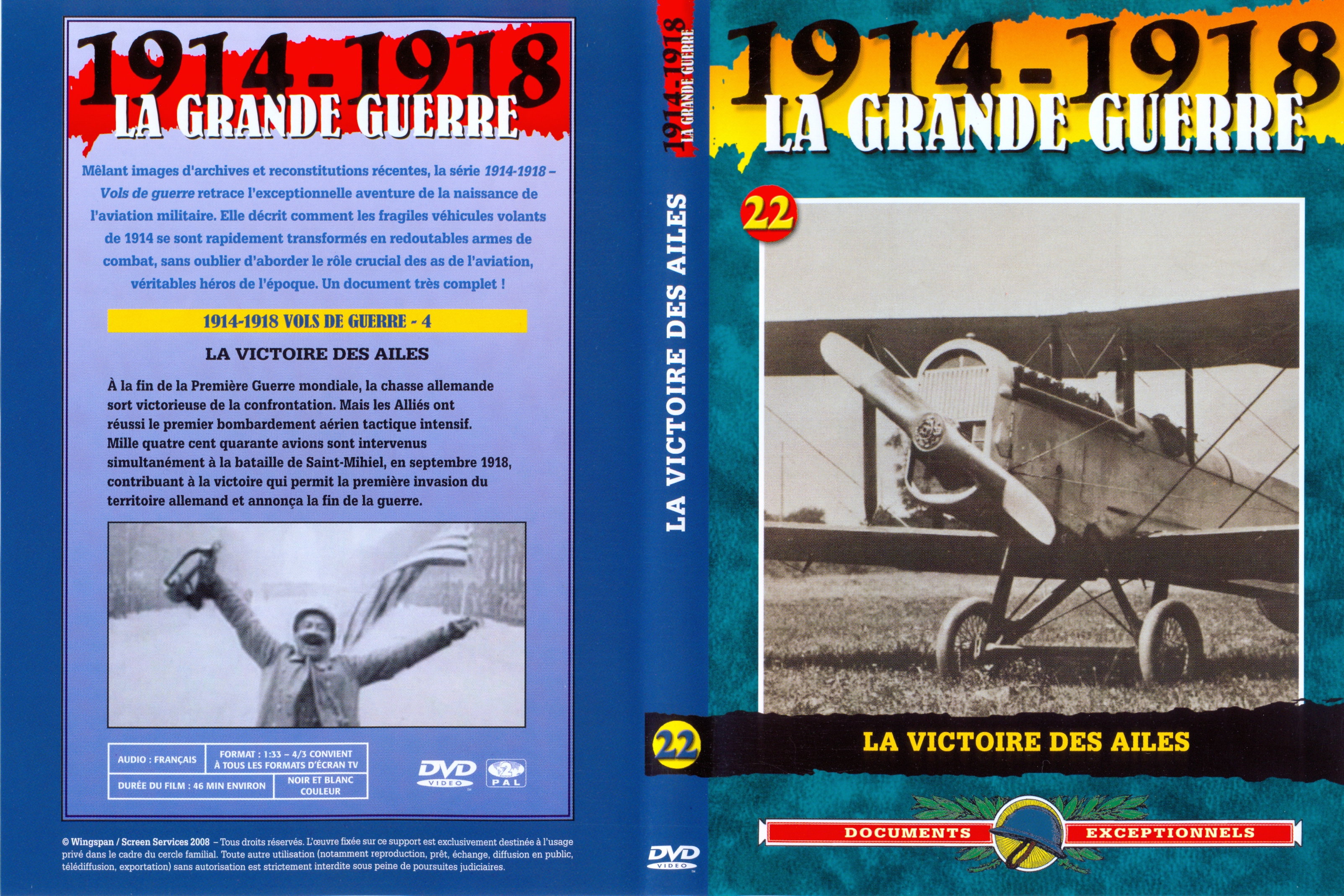 Jaquette DVD La grande guerre 1914 1918 vol 22