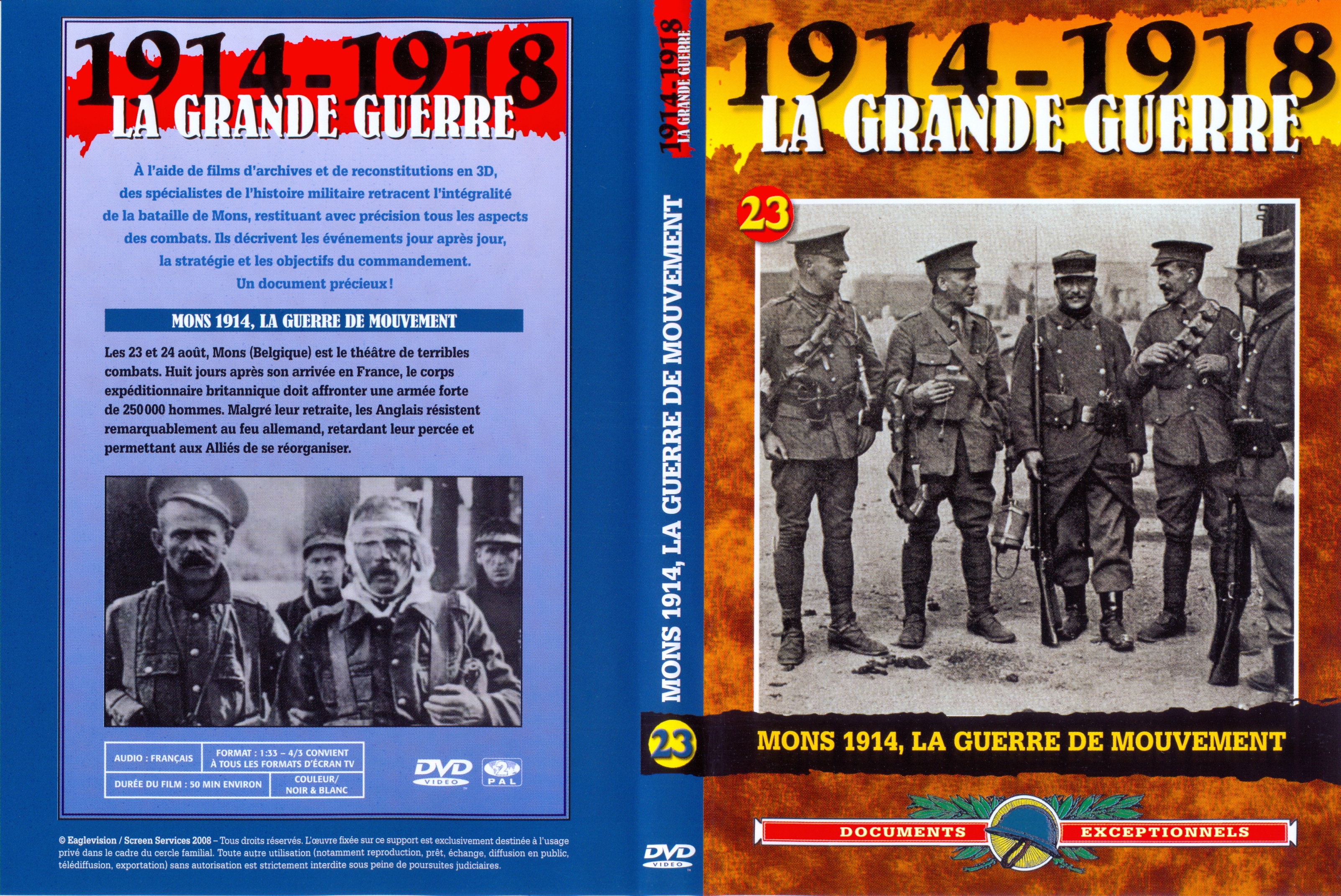 Jaquette DVD La grande guerre 1914 1918 vol 23