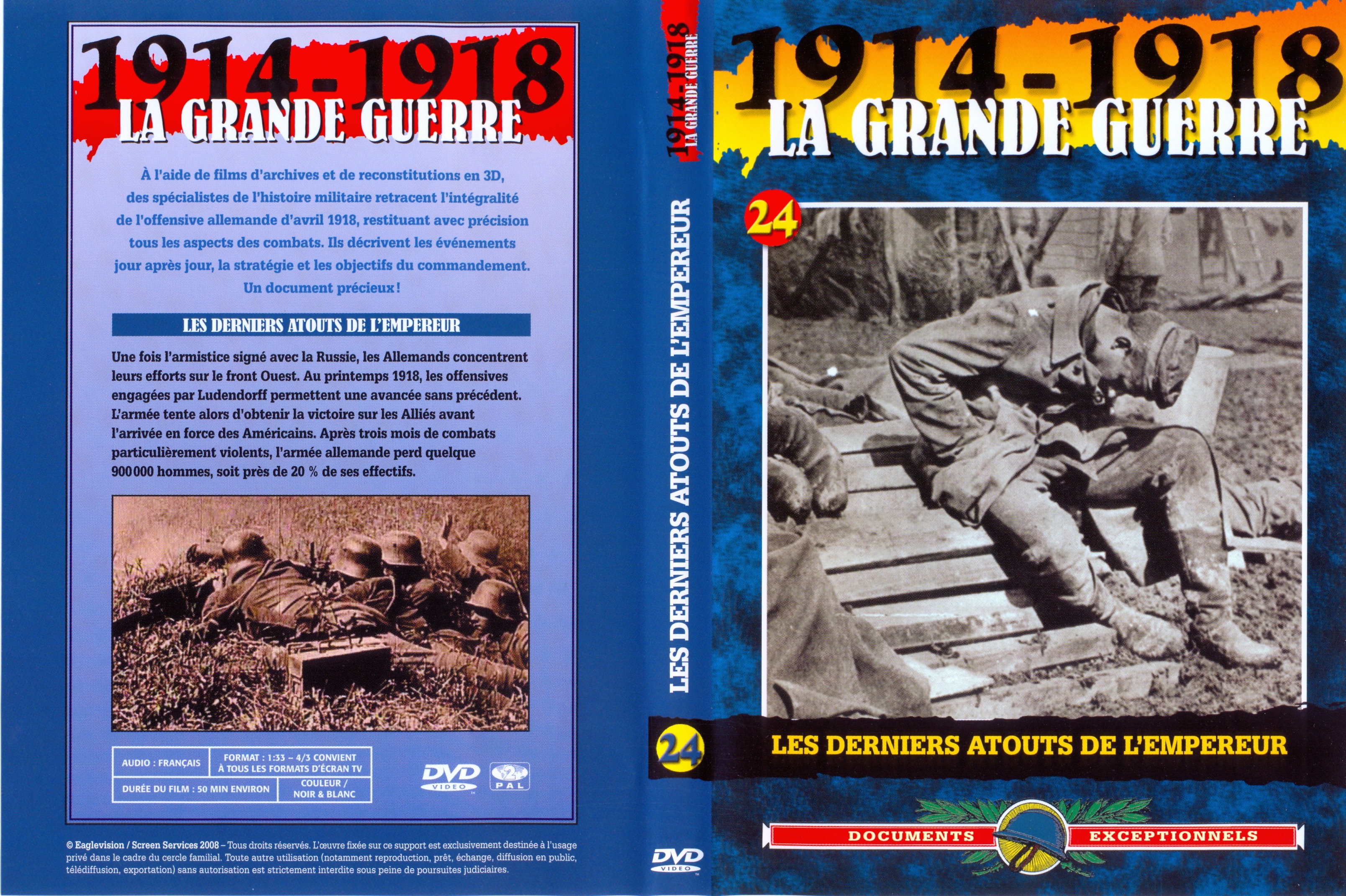 Jaquette DVD La grande guerre 1914 1918 vol 24