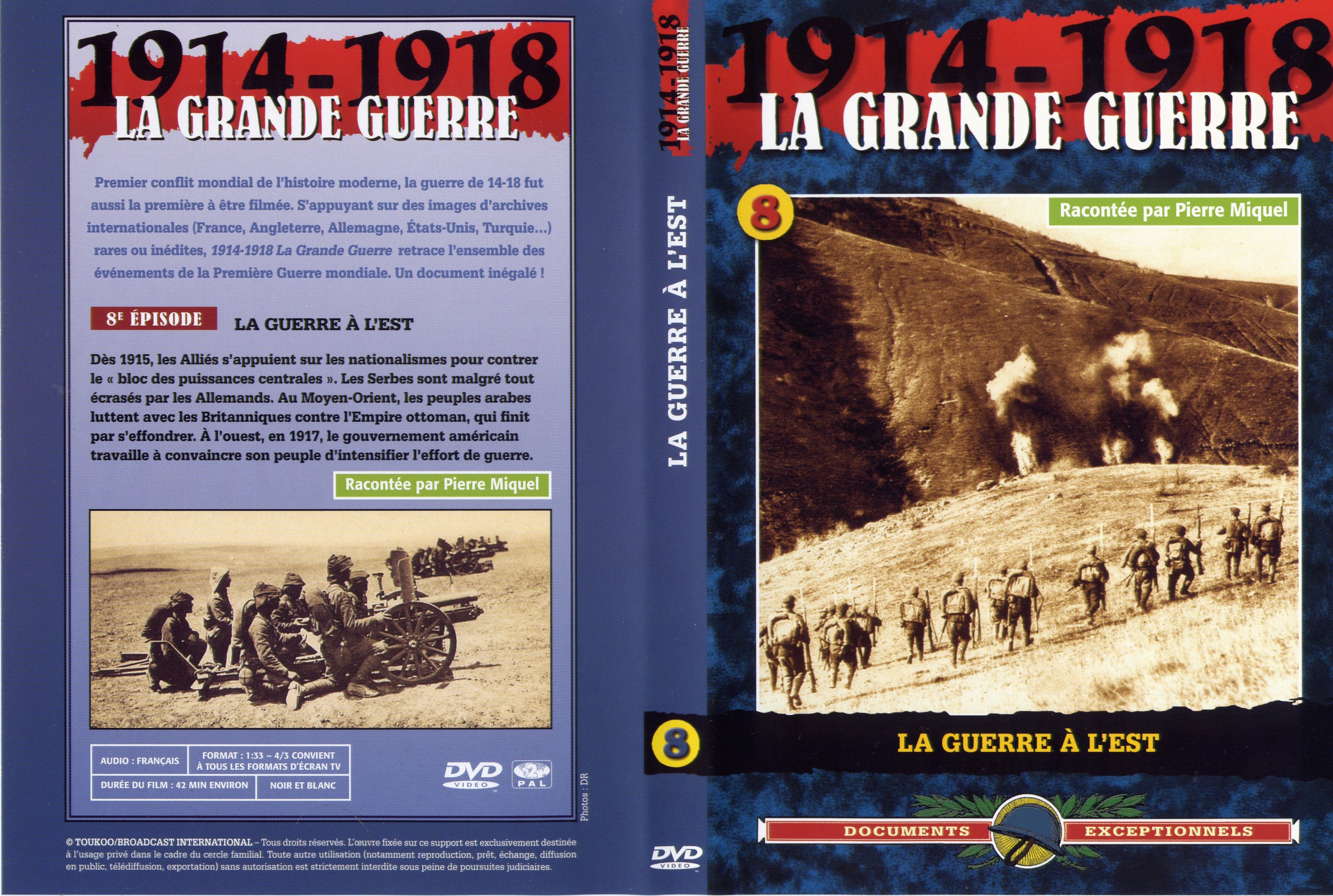 Jaquette DVD La grande guerre 1914 1918 vol 8