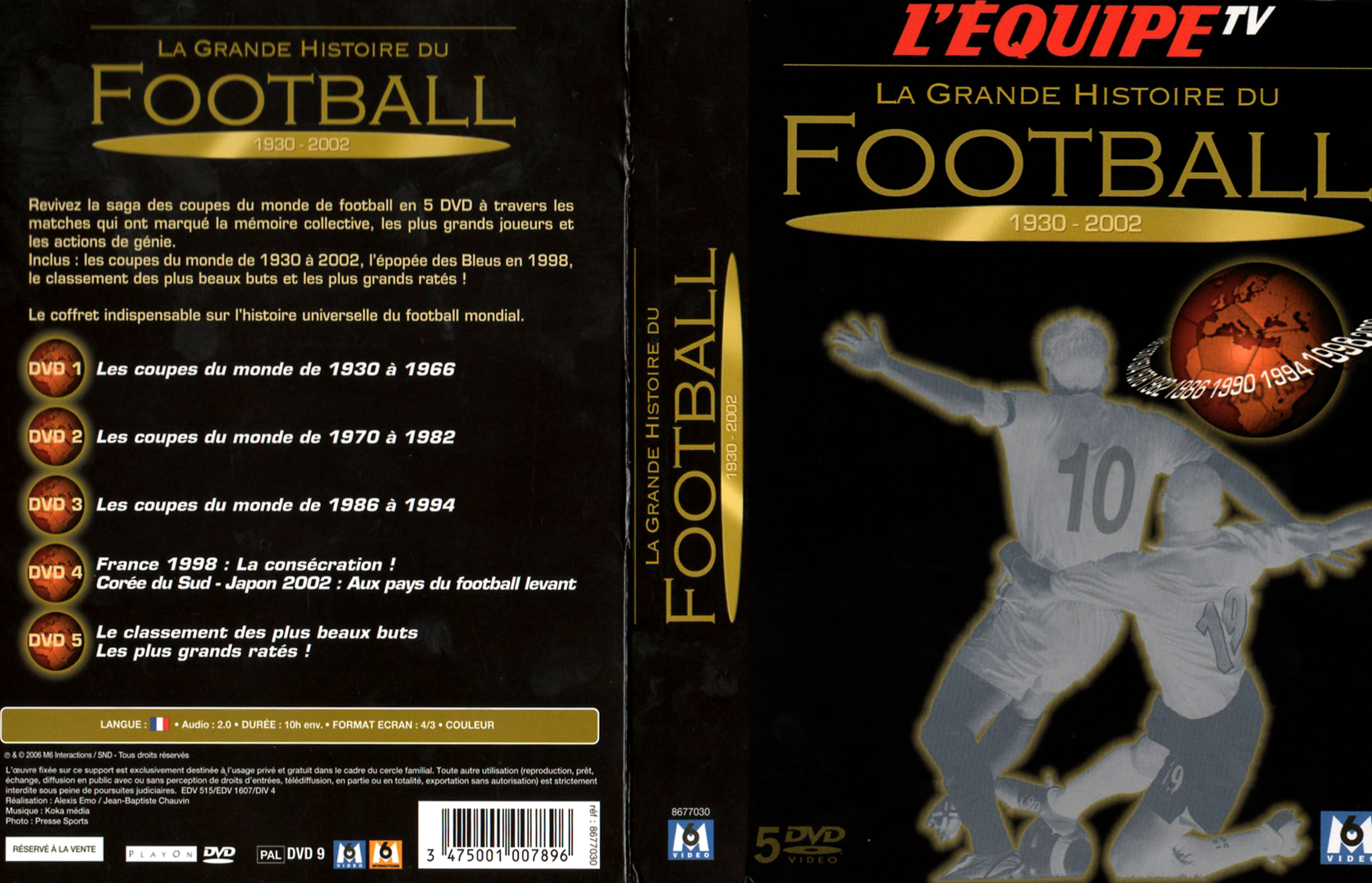 Jaquette DVD La grande histoire du football
