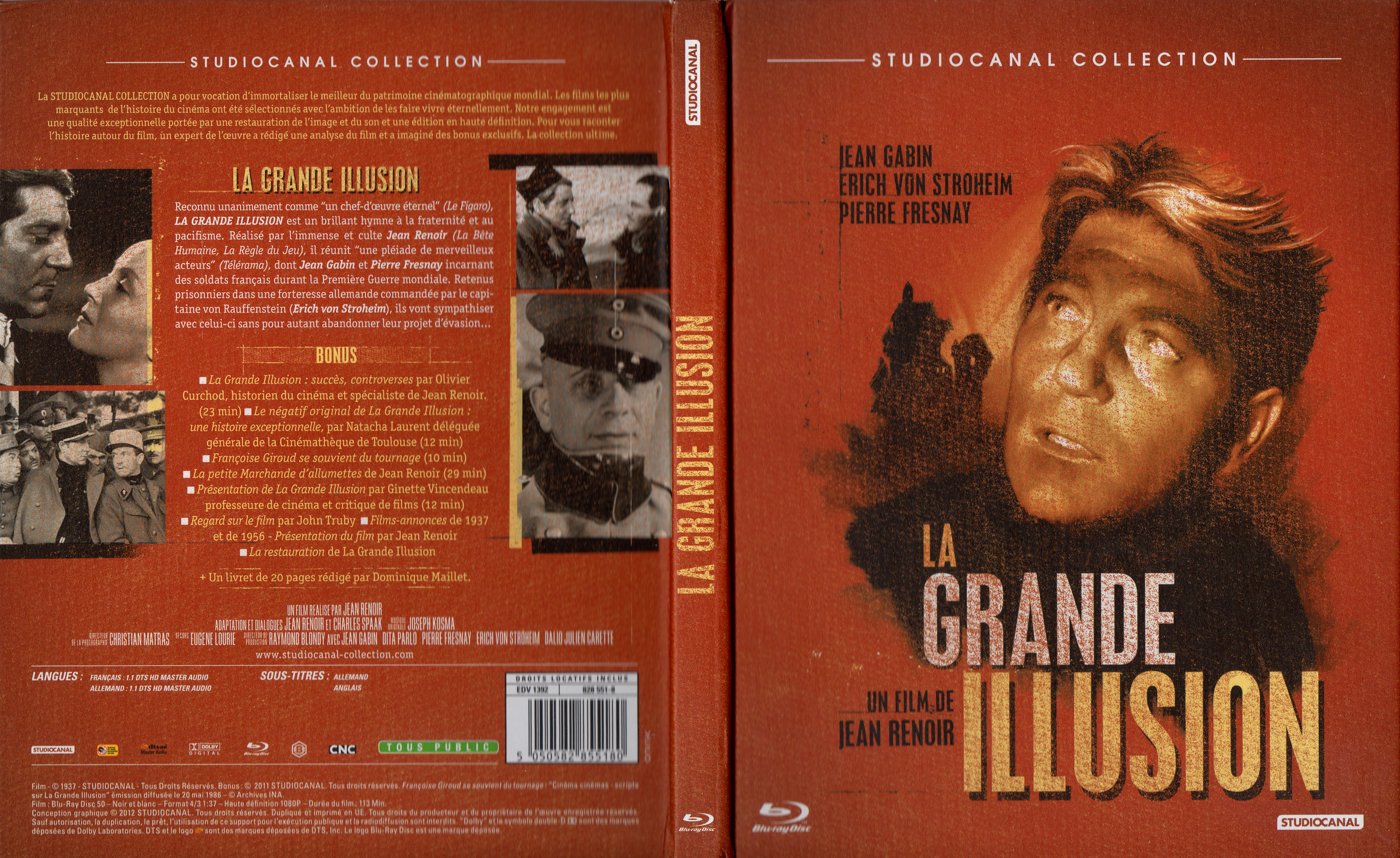 Jaquette DVD La grande illusion (BLU-RAY)