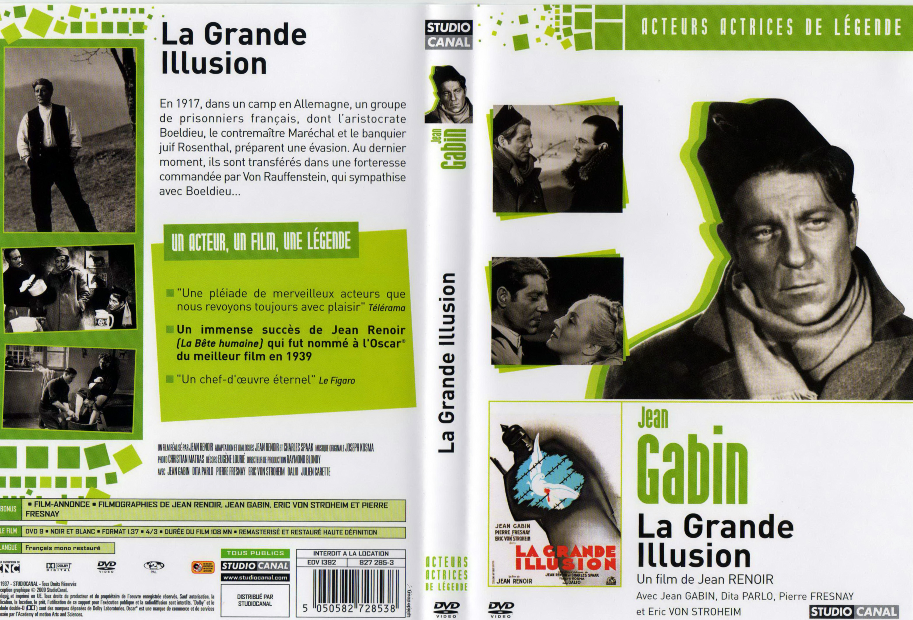 Jaquette DVD La grande illusion v3
