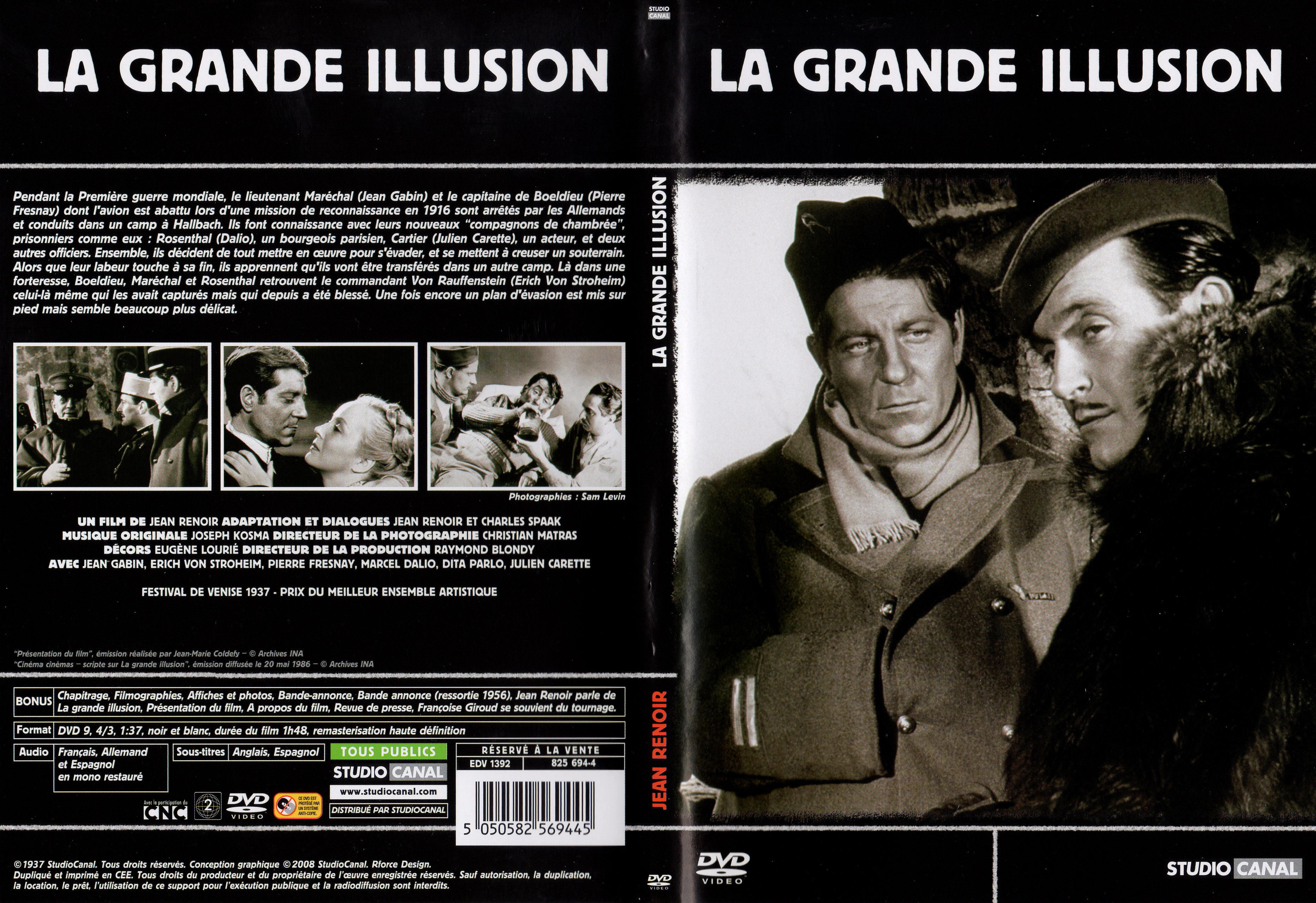 Jaquette DVD La grande illusion v4