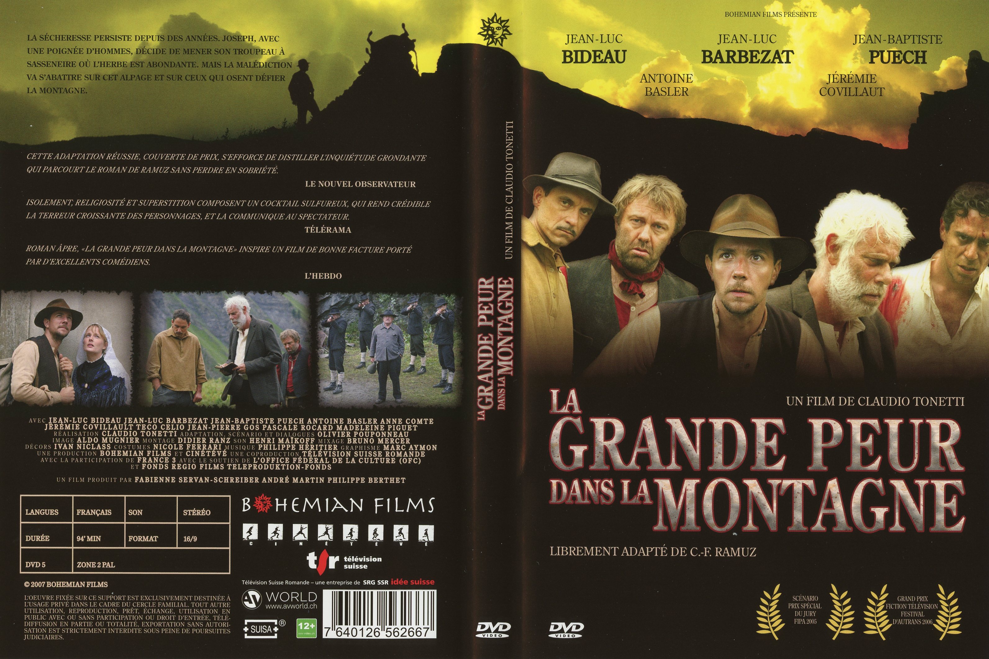 Jaquette DVD La grande peur dans la montagne