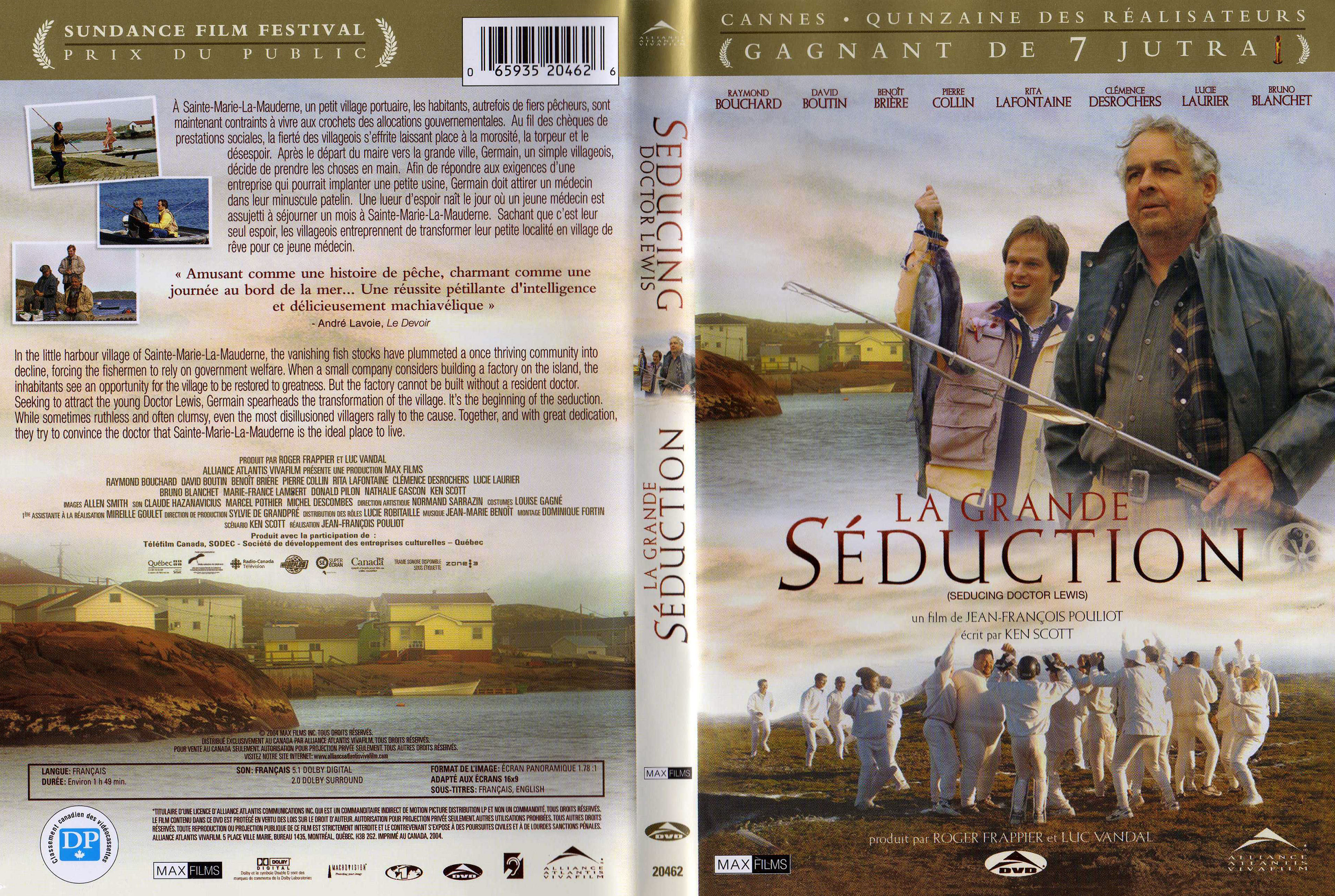Jaquette DVD La grande sduction (Canadienne)